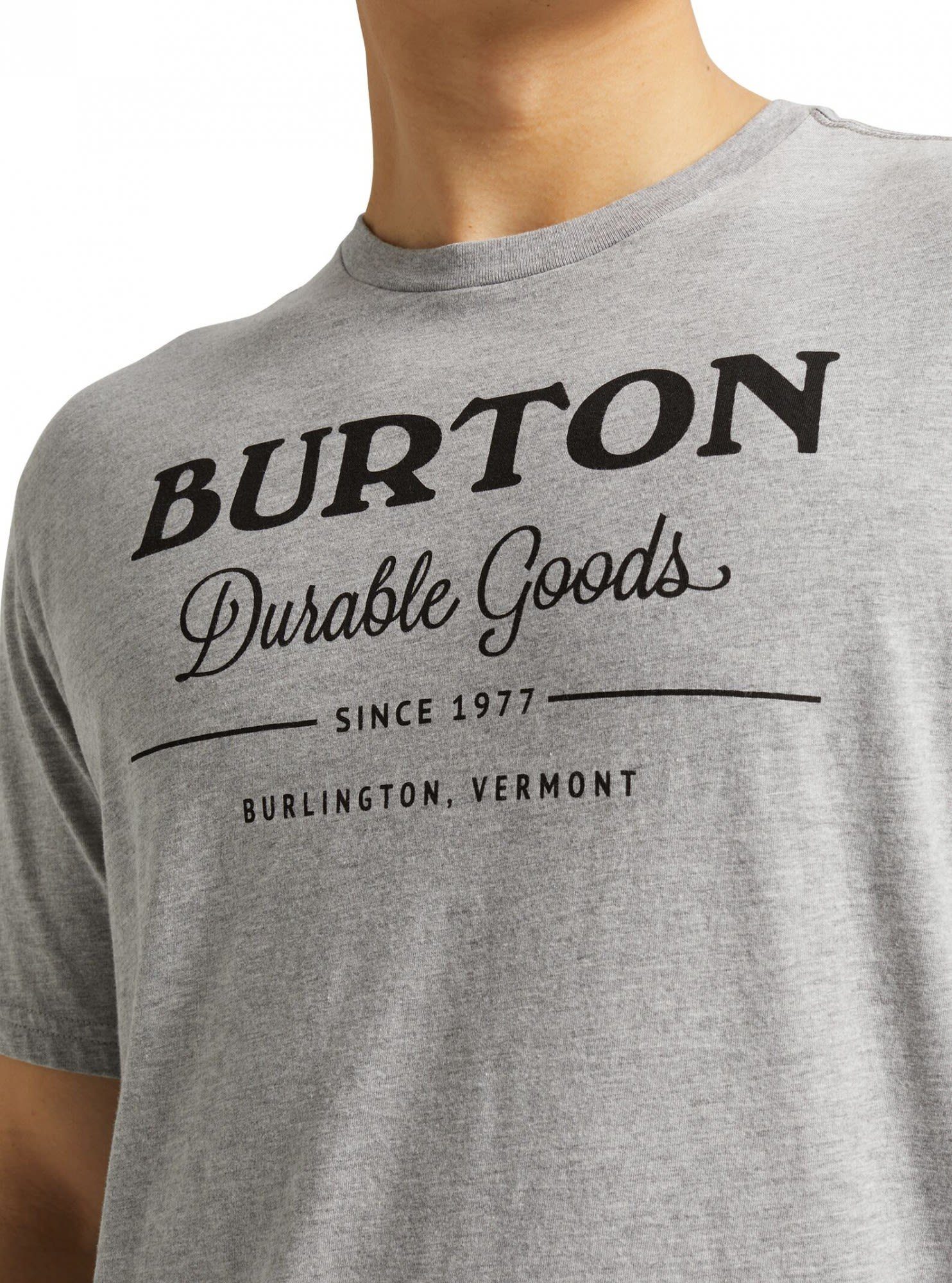 M Goods Mb Shortsleeve Gray Heather Durable Burton T-Shirt T-shirt Burton