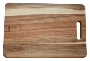 Meinposten Schneidebrett Küchenbrett Holz Akazie Brett Schneidbrett Akazienholz 36 x 24 cm, Massives Akazienholz, (1-St), für Lebensmittel geeignet und beidseitig verwendbar.