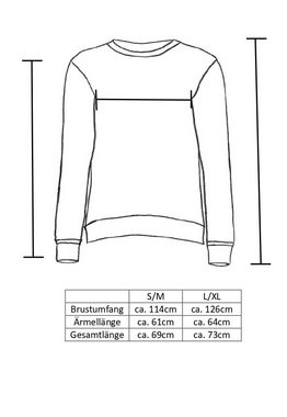Zwillingsherz Sweatshirt Voilà mit Aufdruck, schlichtes Design
