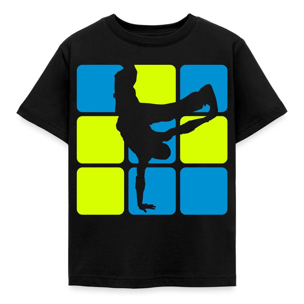 Spreadshirt T-Shirt Breakdance Breakdancer Silhouette Kinder T-Shirt (1-tlg)