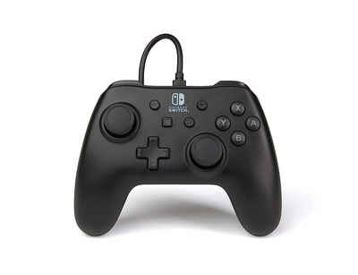 PowerA Kabelgebundener PowerA-Controller für Nintendo Switch - Schwarz Controller (Offiziell lizenziertes Nintendo Produkt)
