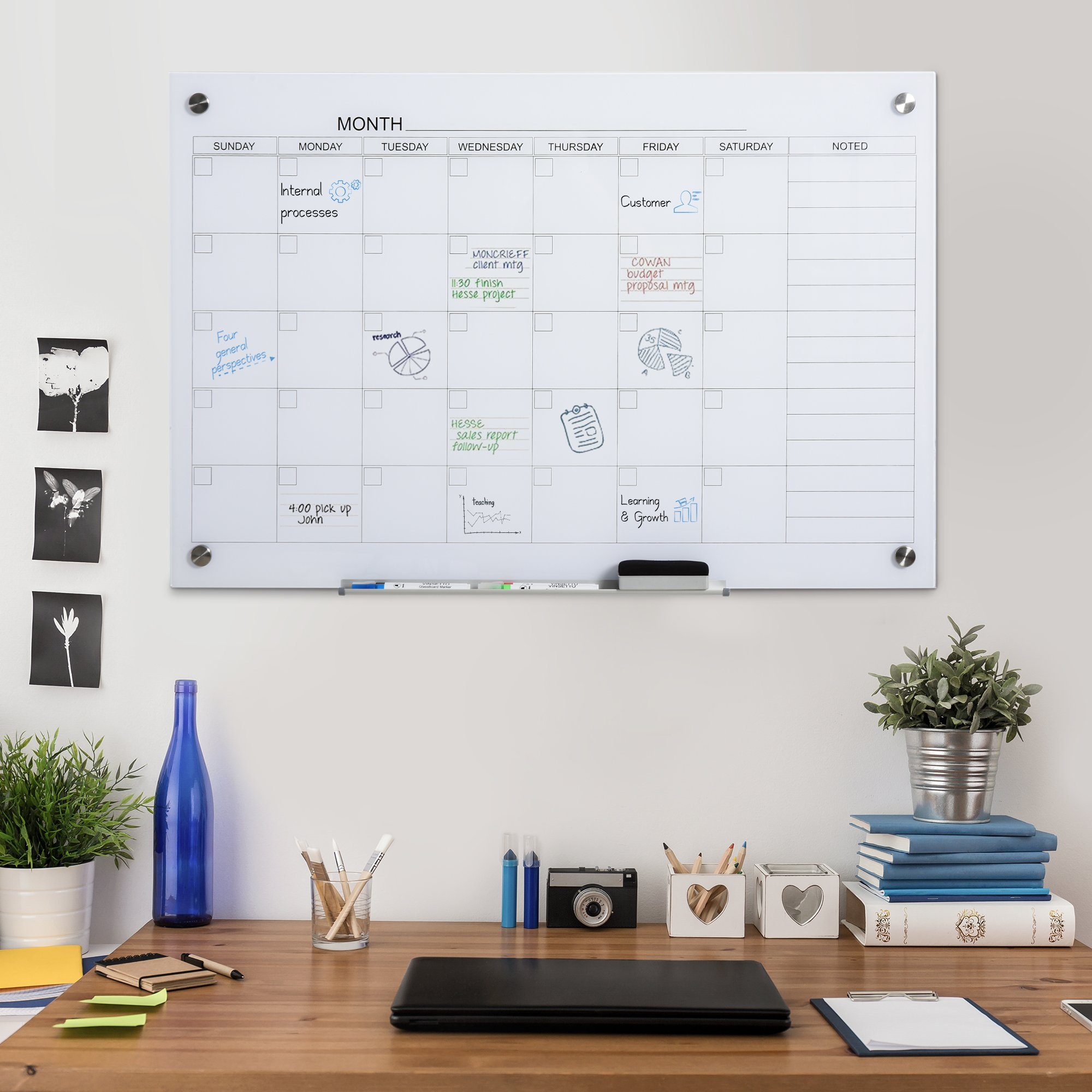 Vinsetto Memoboard inkl. 1 Stifthalter, 4 günstig online kaufen