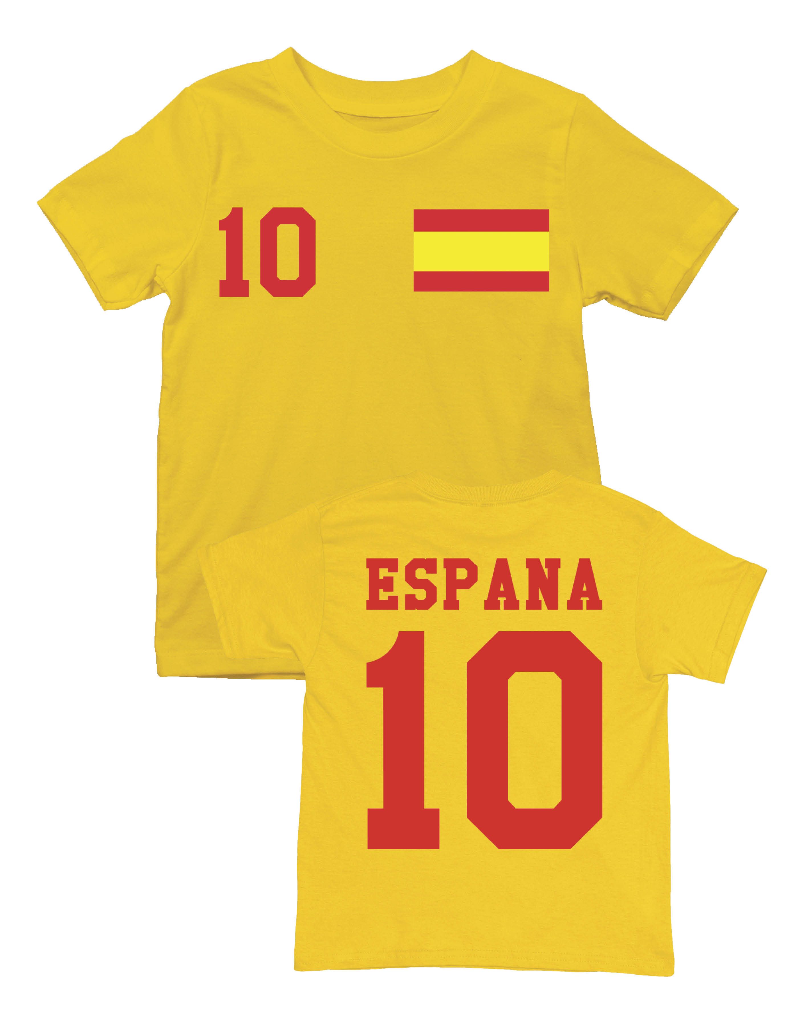 Youth Designz T-Shirt Spanien Kinder T-Shirt im Fußball Trikot Look WM 2026 mit trendigem Motiv