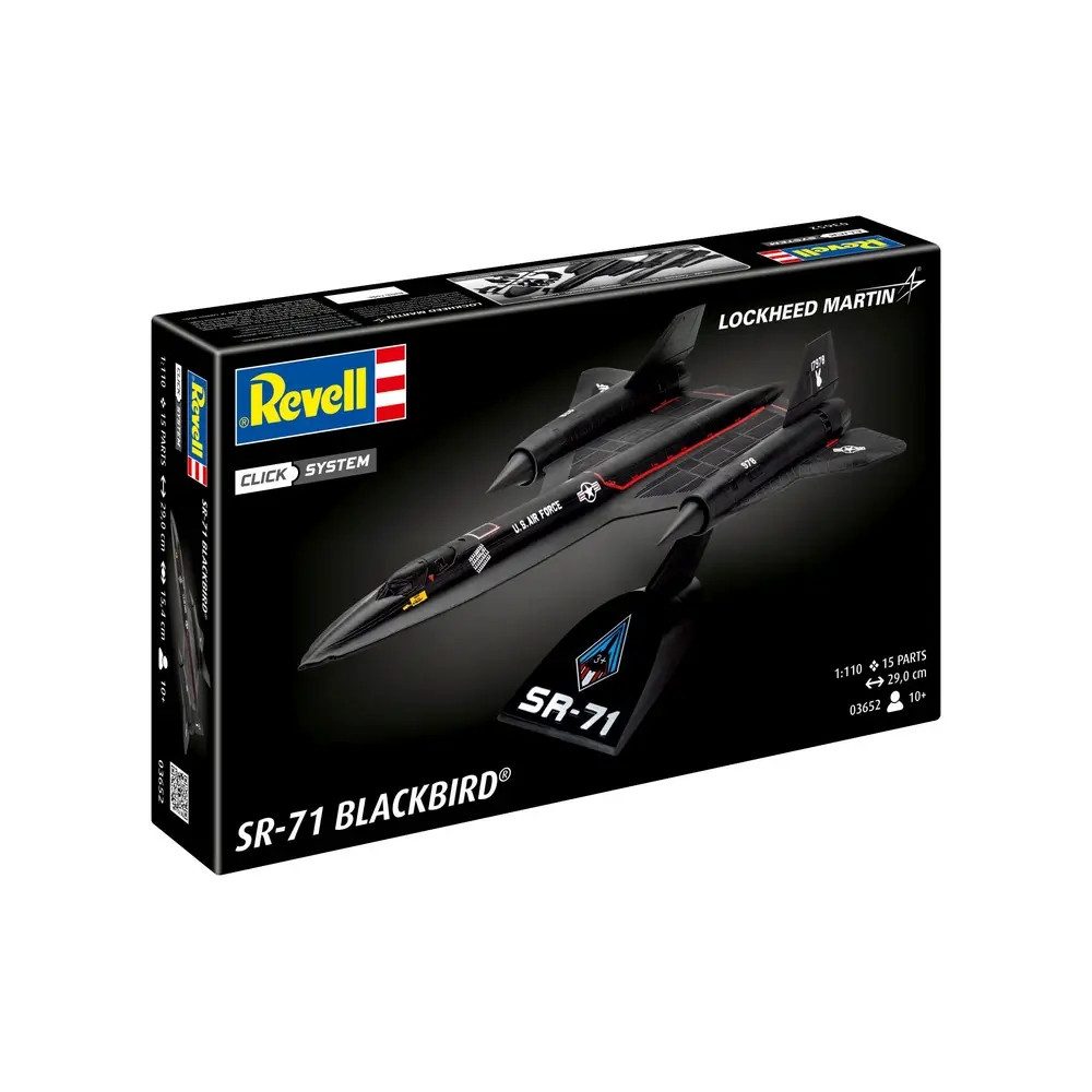 Revell® Modellflugzeug Lockheed SR-71 Blackbird® Click System, Revell Bausatz zum Zusammenste