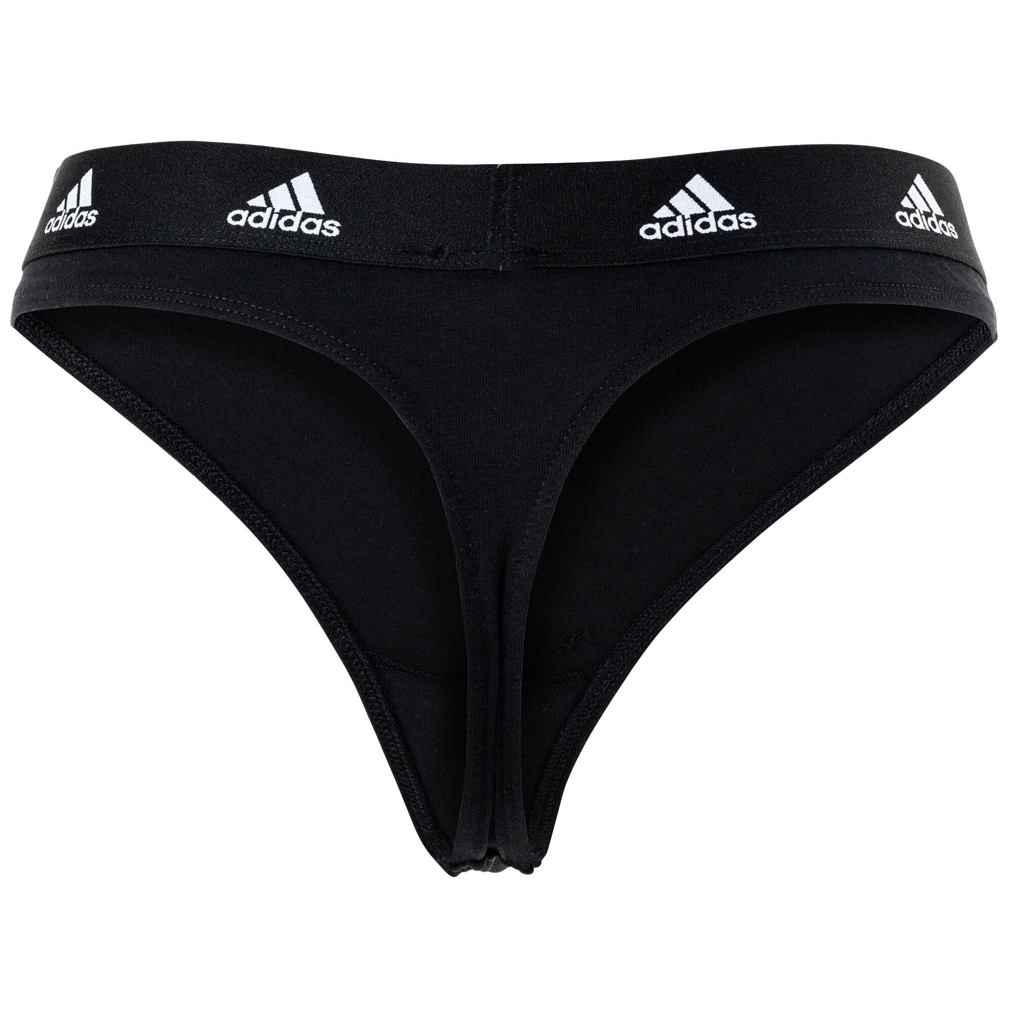 - 3PK, String Thong Unterwäsche 3er Pack Strings, Schwarz/Grau/Rot Damen adidas Sportswear