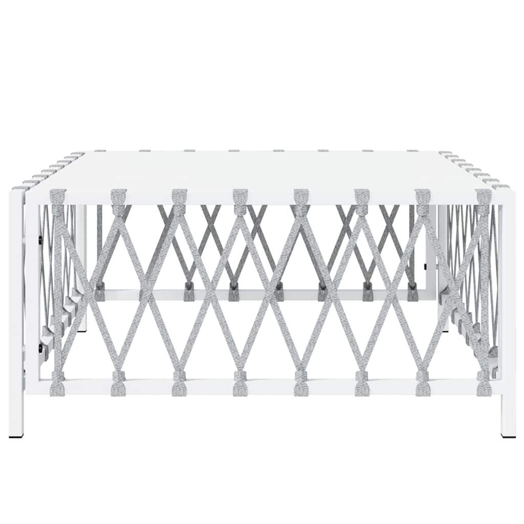 vidaXL Sofaelement Gartentisch Weiß 70x70x34 cm günstig online kaufen