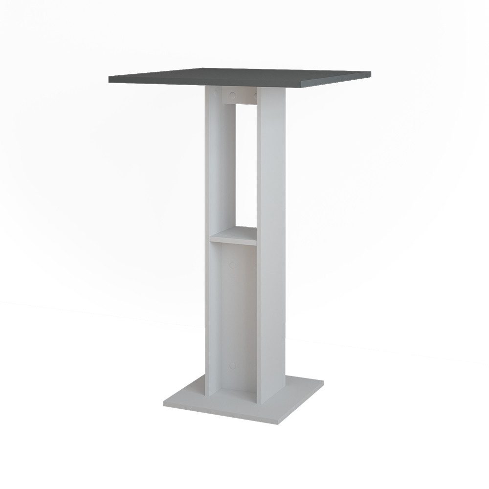 Vicco Bartisch Repose, Weiß/Anthrazit, 65 x 65 cm Bartisch (1-St)