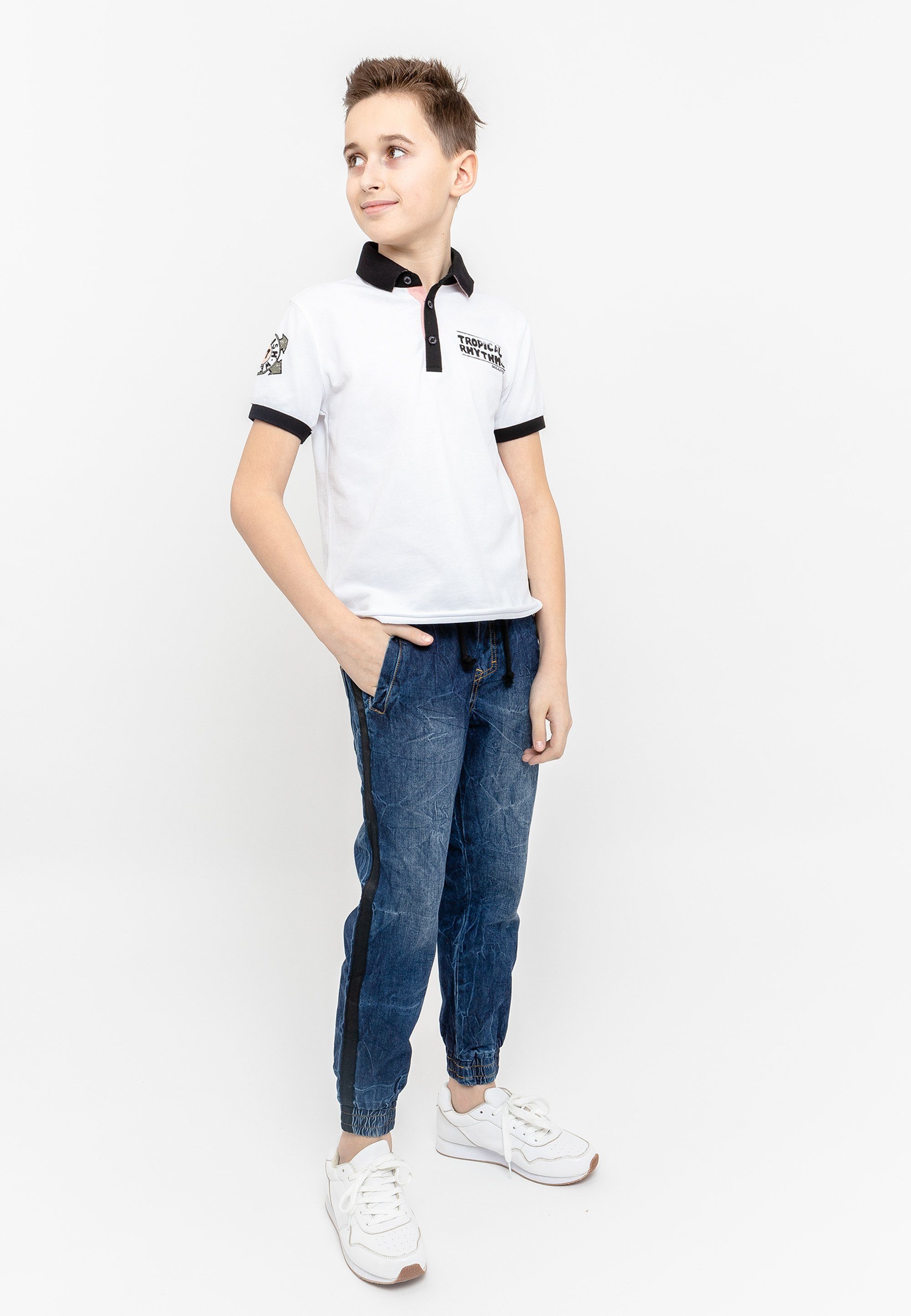 Print Poloshirt Gulliver stylischem Animal mit