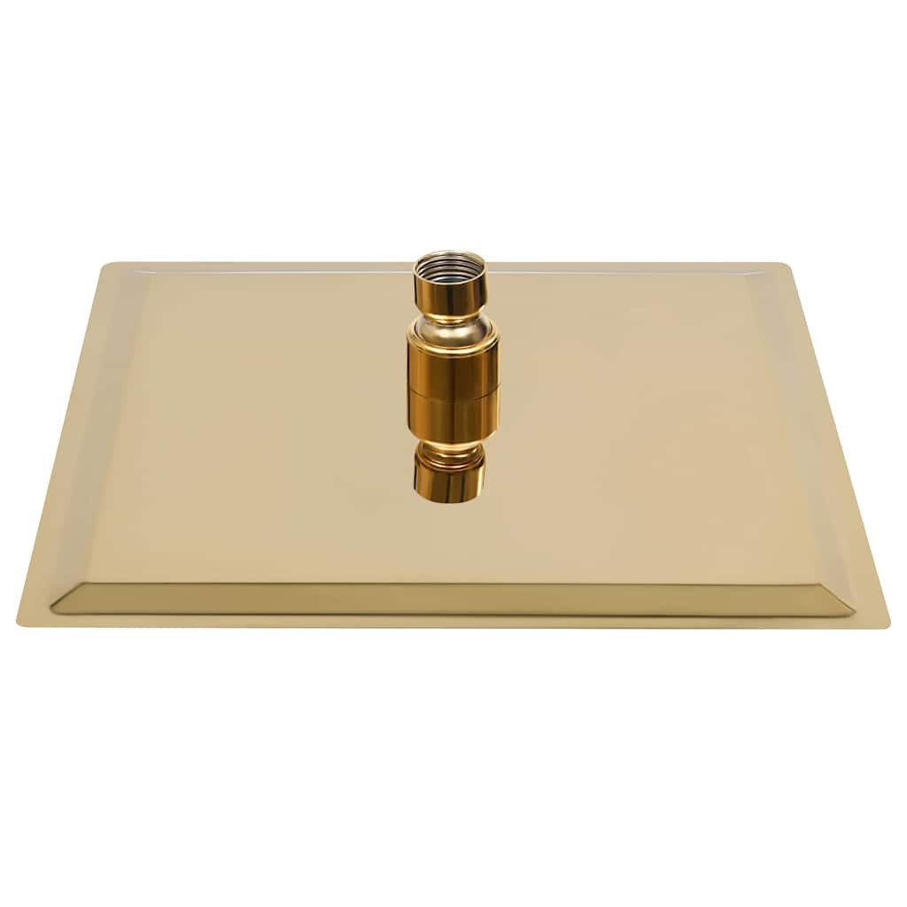 vidaXL Regenduschkopf Regenbrause Edelstahl 20x20 cm Quadrat Golden, (1-tlg) – Bild 3 von 5