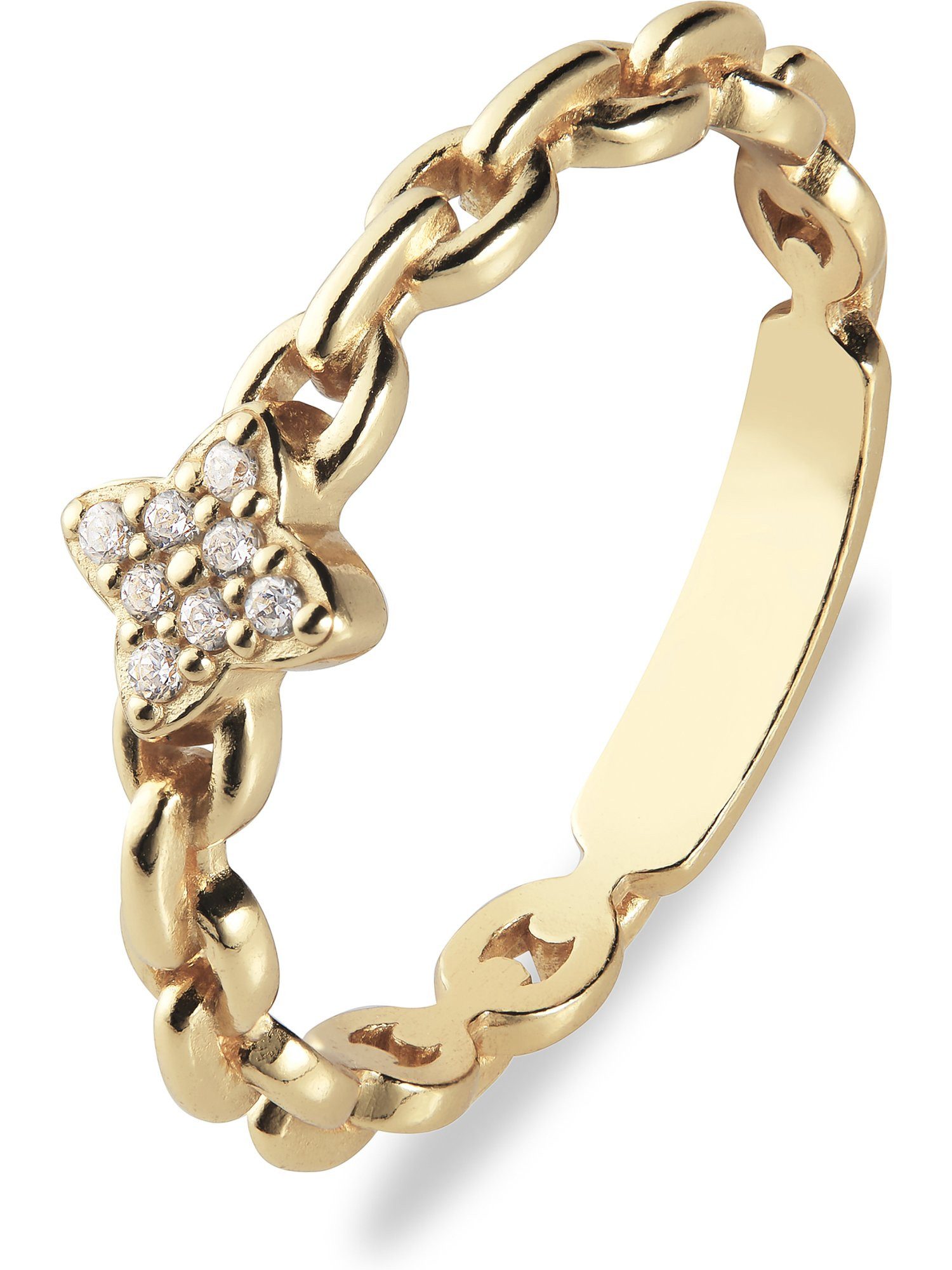 Silberring CHRIST Damen-Ring 925er Silber, recycelt Zirkonia