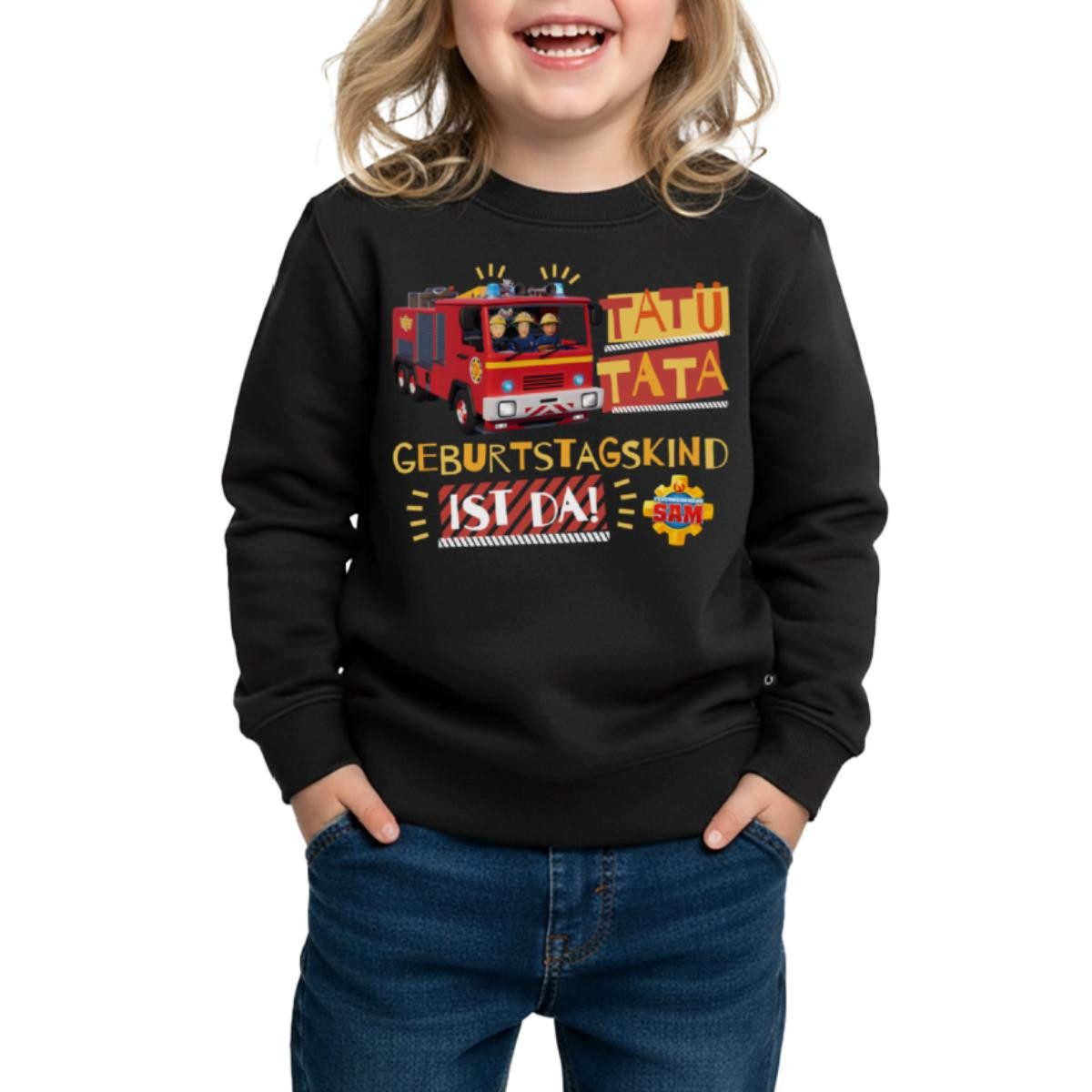 Sweatshirt Feuerwehrmann Sam™ Tatü Tata Geburtstagskind Kinder Premium Pullover