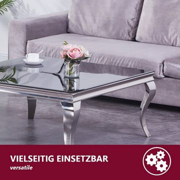 HOOZ Tischplatte aus Glas 70 x 70 x 0,6 cm oder als Funkenschutzplatte für den Kamin (schwarzes Glas, 1 St., ESG-Sicherheitsglas), mit hochwertigem Facettenschliff