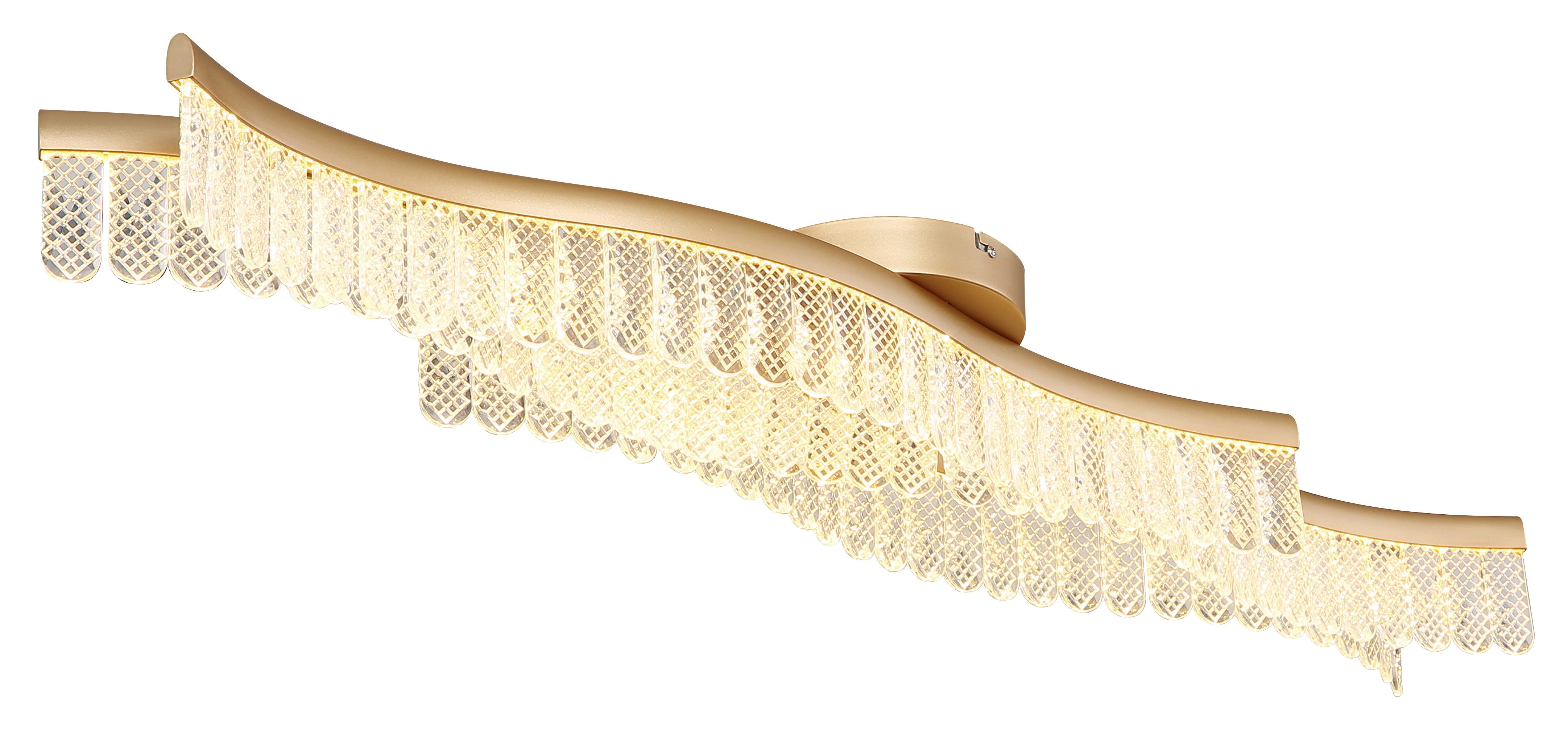 GLOBO LIGHTING LED Deckenleuchte JULIET, LED fest integriert, Warmweiß, Deckenlampe/3200K/Wohnzimmer/Schlafzimmer/Flur