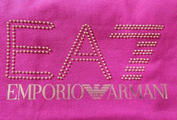 Emporio Armani Print-Shirt EA7 Emporio Armani Kids T-Shirt pink Adler Nieten