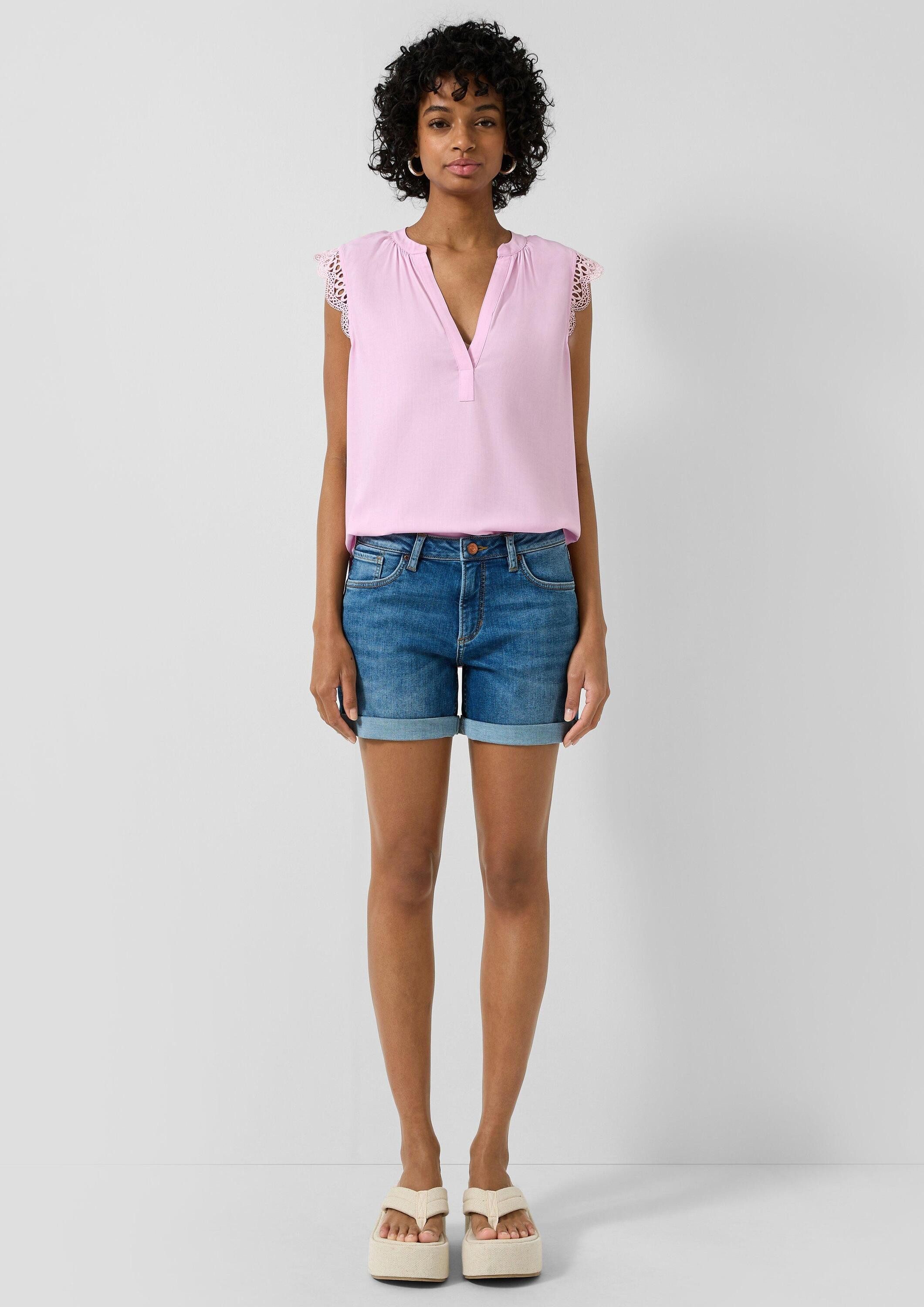 QS Jeansshorts Jeans-Hose ABBY Jeans-Shorts Abby / Mid Rise / Slim Fit