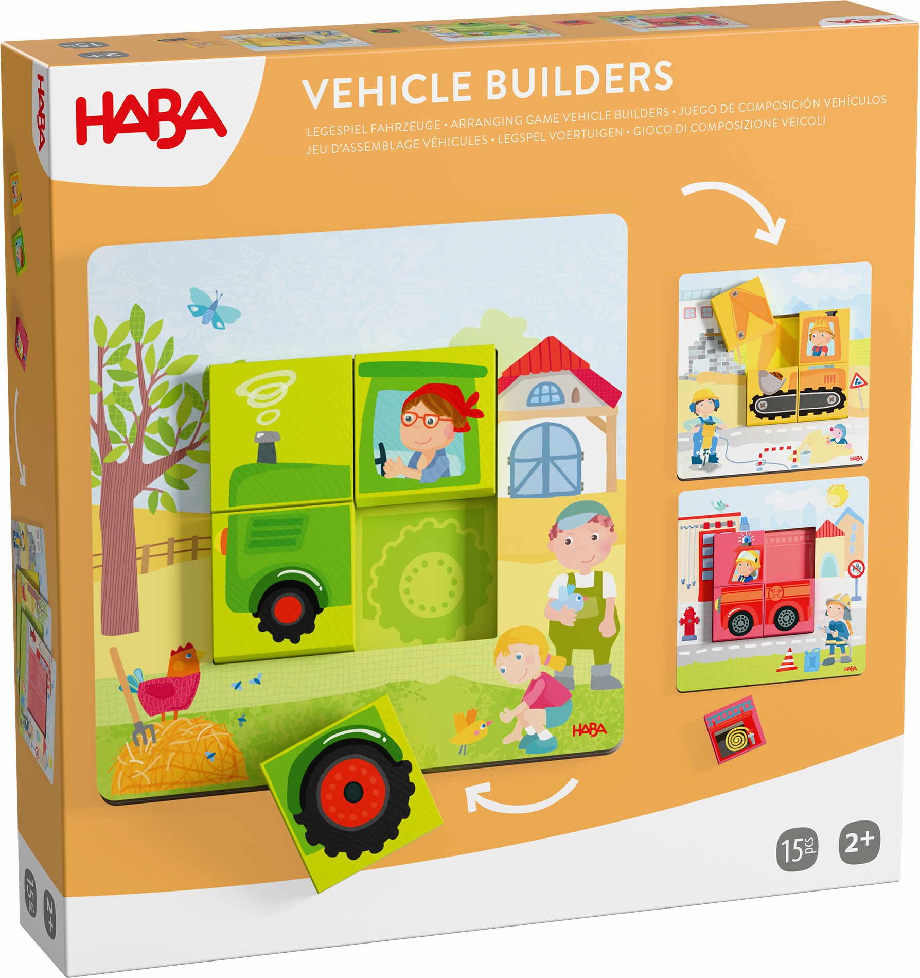 Haba Spiel Kleinkindwelt Legespiel Fahrzeuge 2012390001