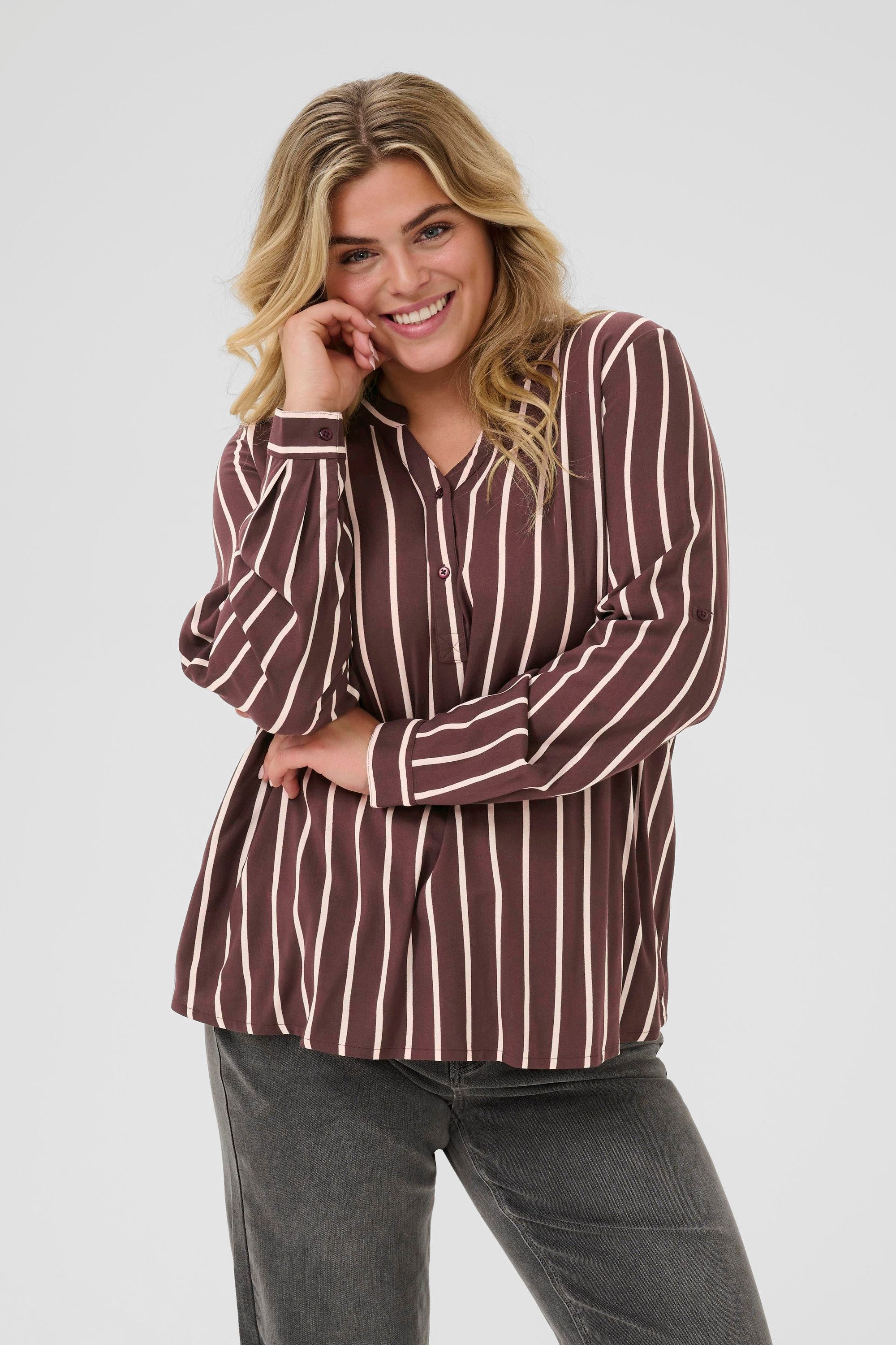 Langarmbluse Bluse langarm KCsida