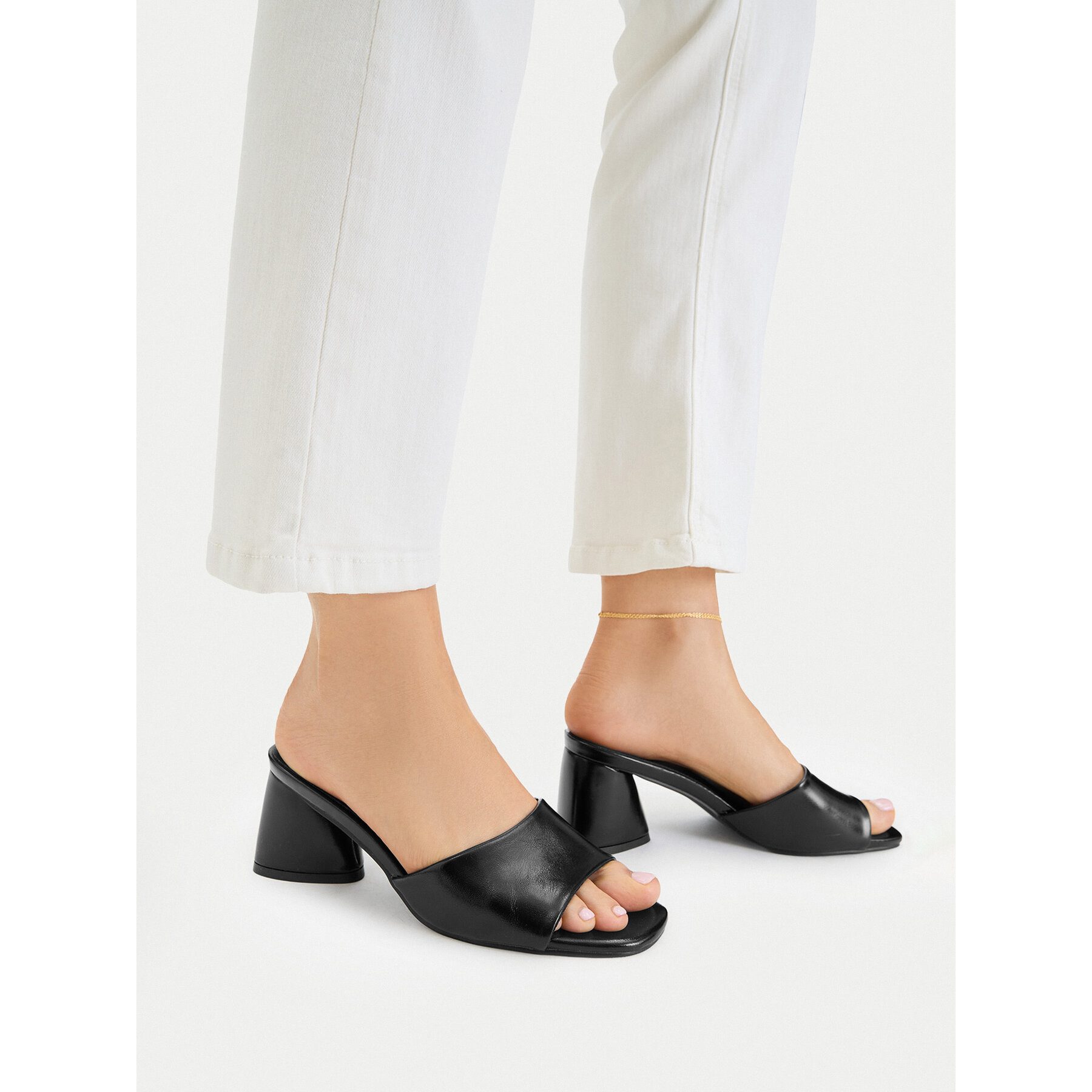 Jenny Jenny Damen-Flip-Flops, Schwarz Badepantolette