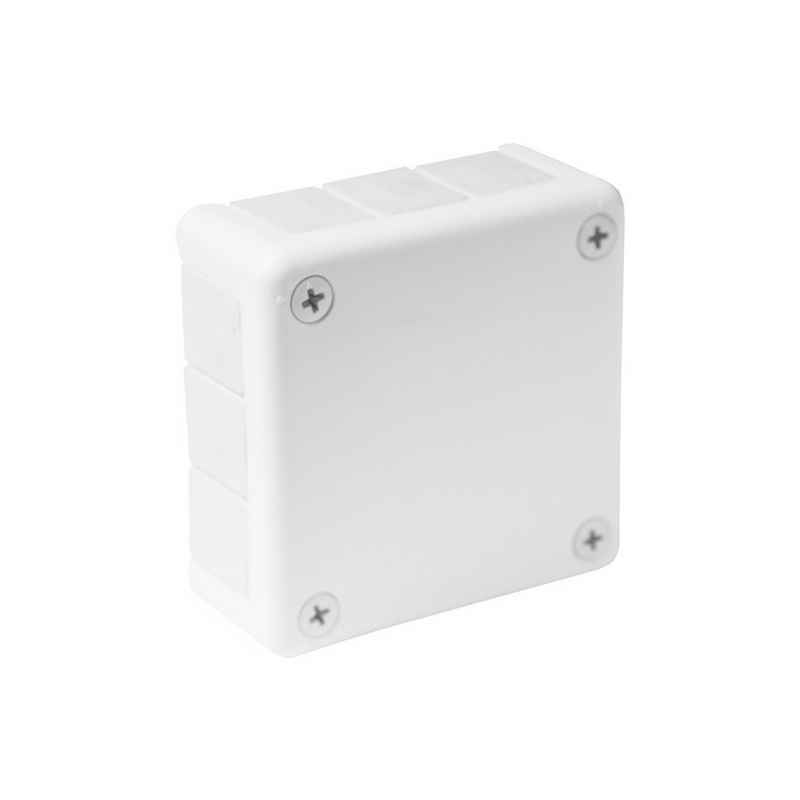 ViPlast Kabelbox Abzweigkasten Aufputz-Feuchtraum IP55 Verbindungsdose Gummi Abzweigdose weiß 98x98x42 mm