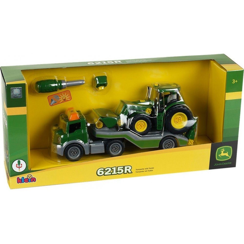 Klein Spielzeug-Transporter Bau- und Konstruktionsspielzeug John Deere Traktor & Transporter