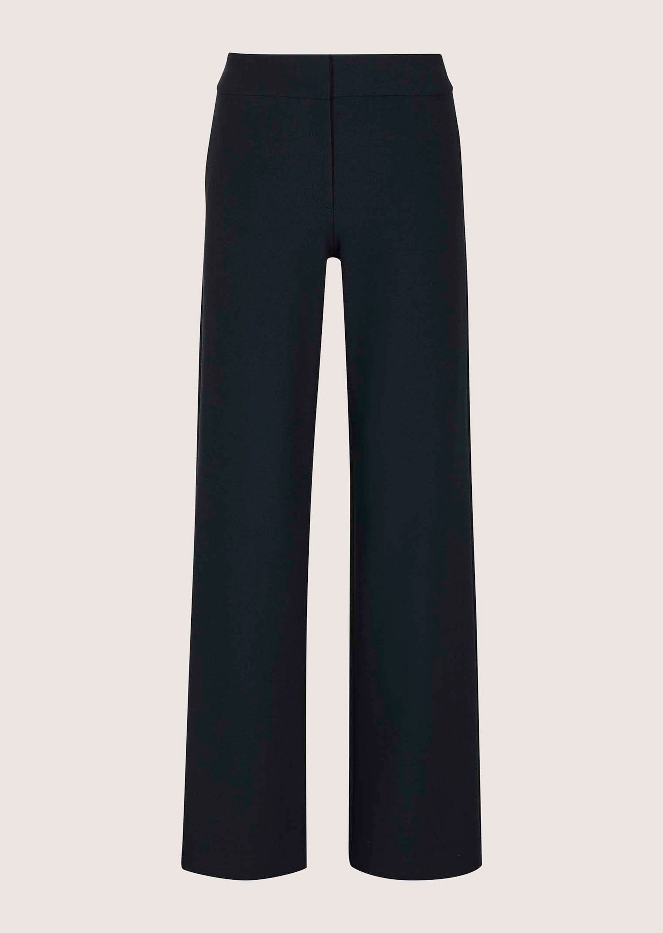 MADELEINE Bügelfaltenhose Sommerhose mit Formbund Jerseyhose mit Hakenverschluss, Nahttaschen und Knöchellänge – Bild 5 von 5