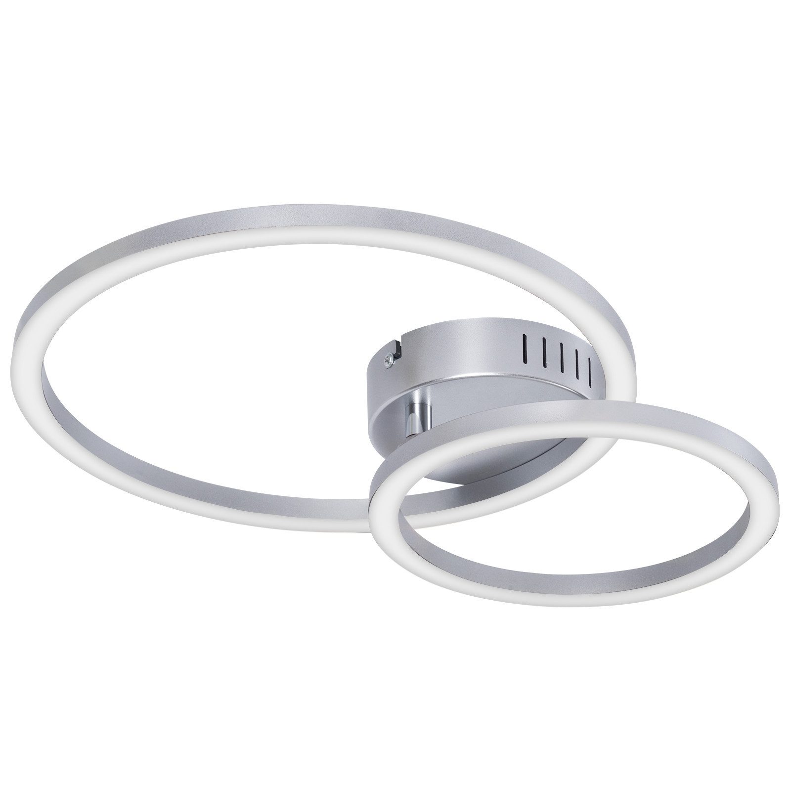 ZMH LED Deckenleuchte 23W Weiß Küchenlampe 3000K 40cm Warmweiß Modern Design 2-Ringe, LED fest integriert, led, modern, küche, wohnzimmer, schlafzimmer, design, – Bild 2 von 5