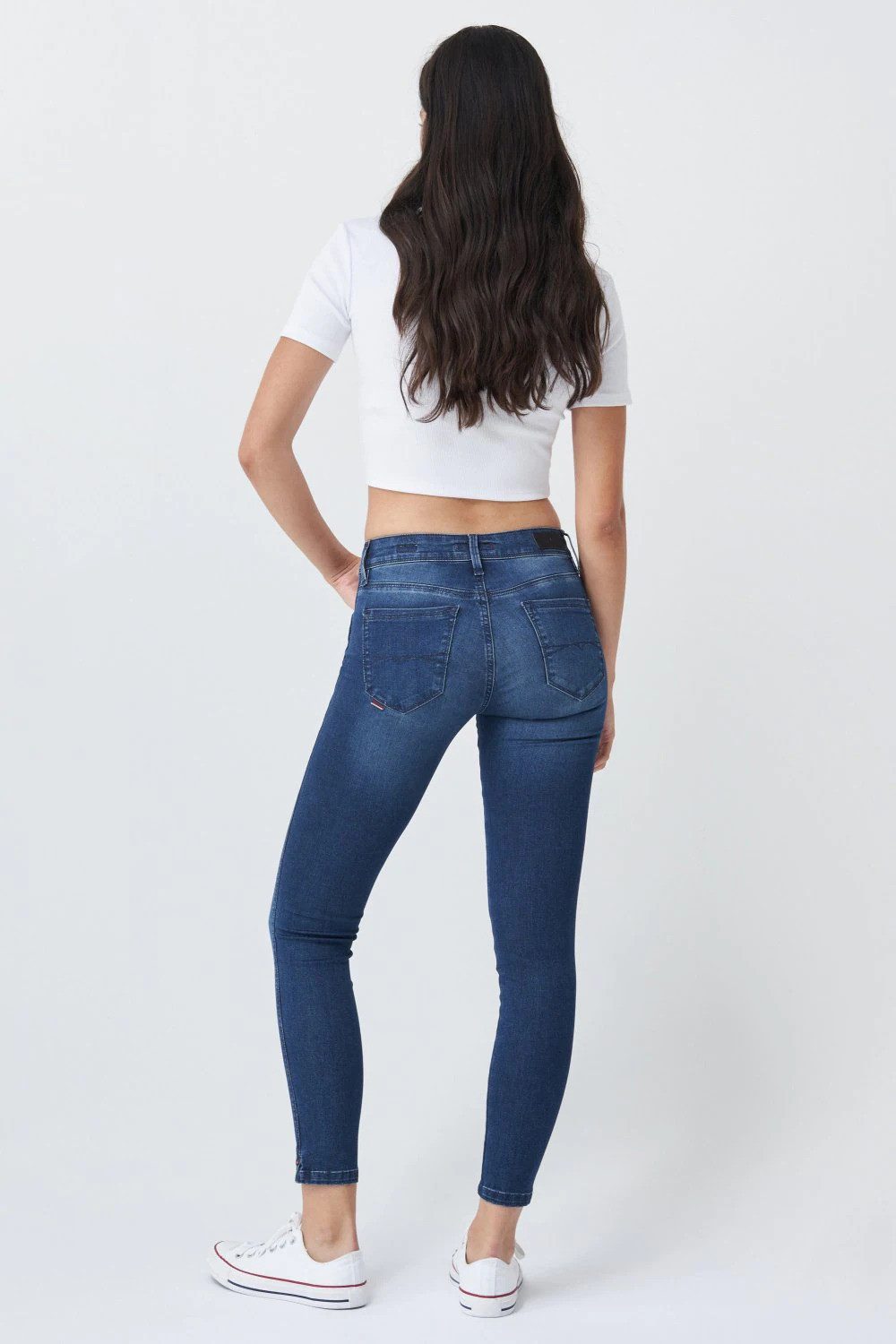 Salsa Stretch-Jeans SALSA JEANS COLETTE CAPRI dark used blue 125684.8504 – Bild 3 von 3