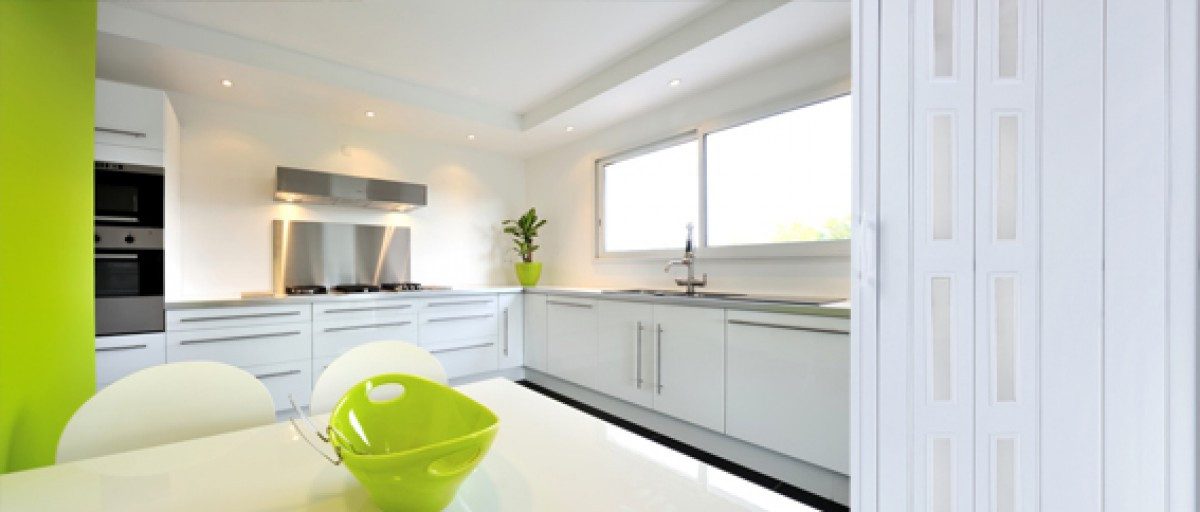 Standom Falttür Schiebetür weiß farben Fenster H. 201 cm für Türbreite bis 94 cm st5 (1 Karton, 1-St., 1 Set), teils vormontiert