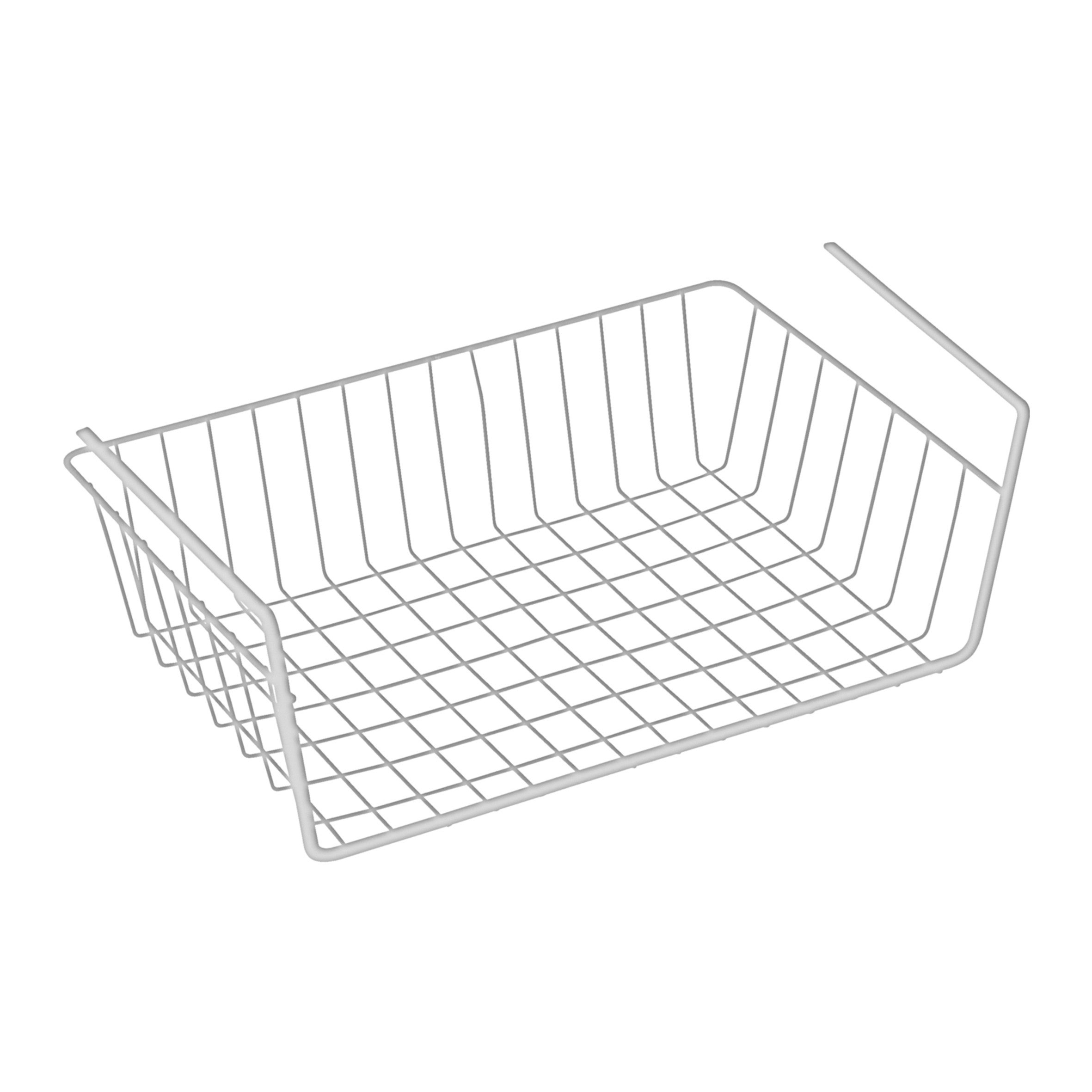 Spetebo Regalkorb Unterregal Hängekorb (Set, 1 St., 2er Set), zum Anbringen an Schrankfächern