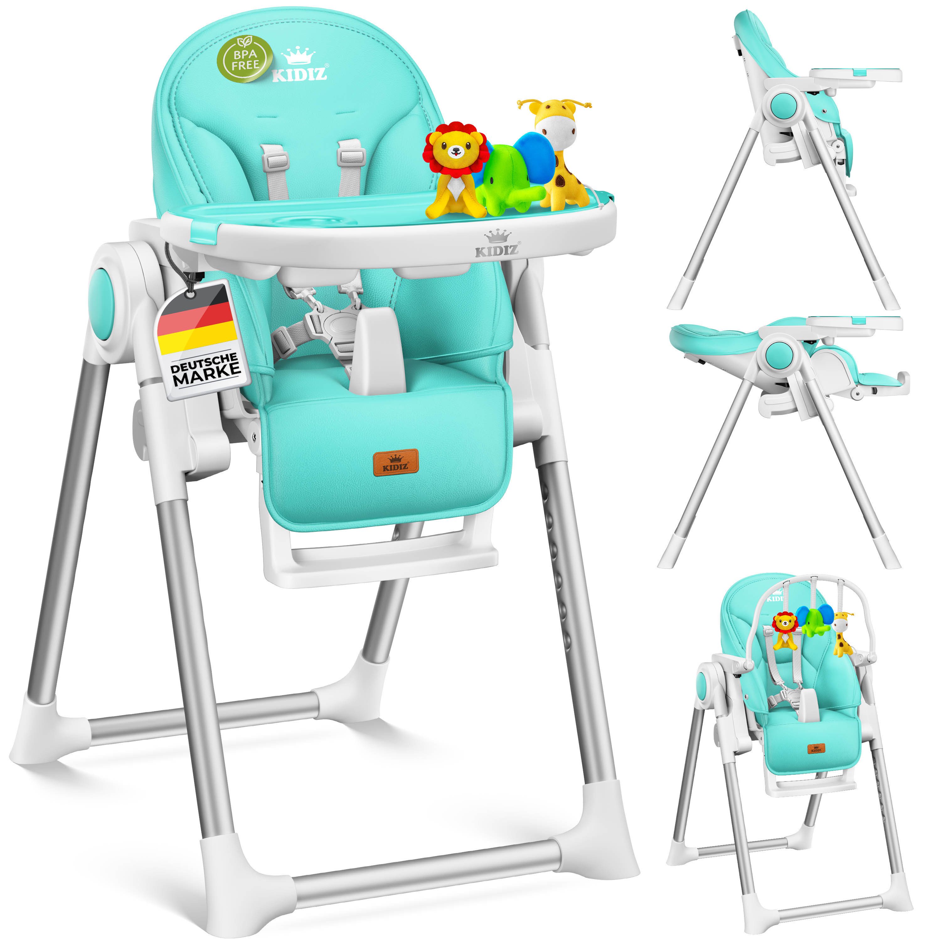 KIDIZ Kinderklappstuhl, 3in1 Kinderstuhl inkl. Spielbügel Babyliege