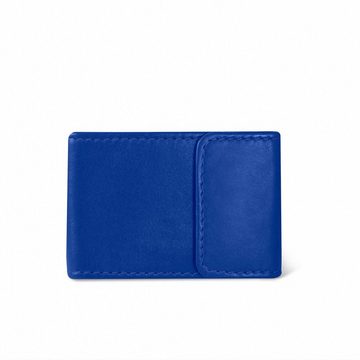 BRANCO Mini Geldbörse Sehr Kleine Geldbörse / Mini Portemonnaie, Leder Azur-Blau, Branco 103