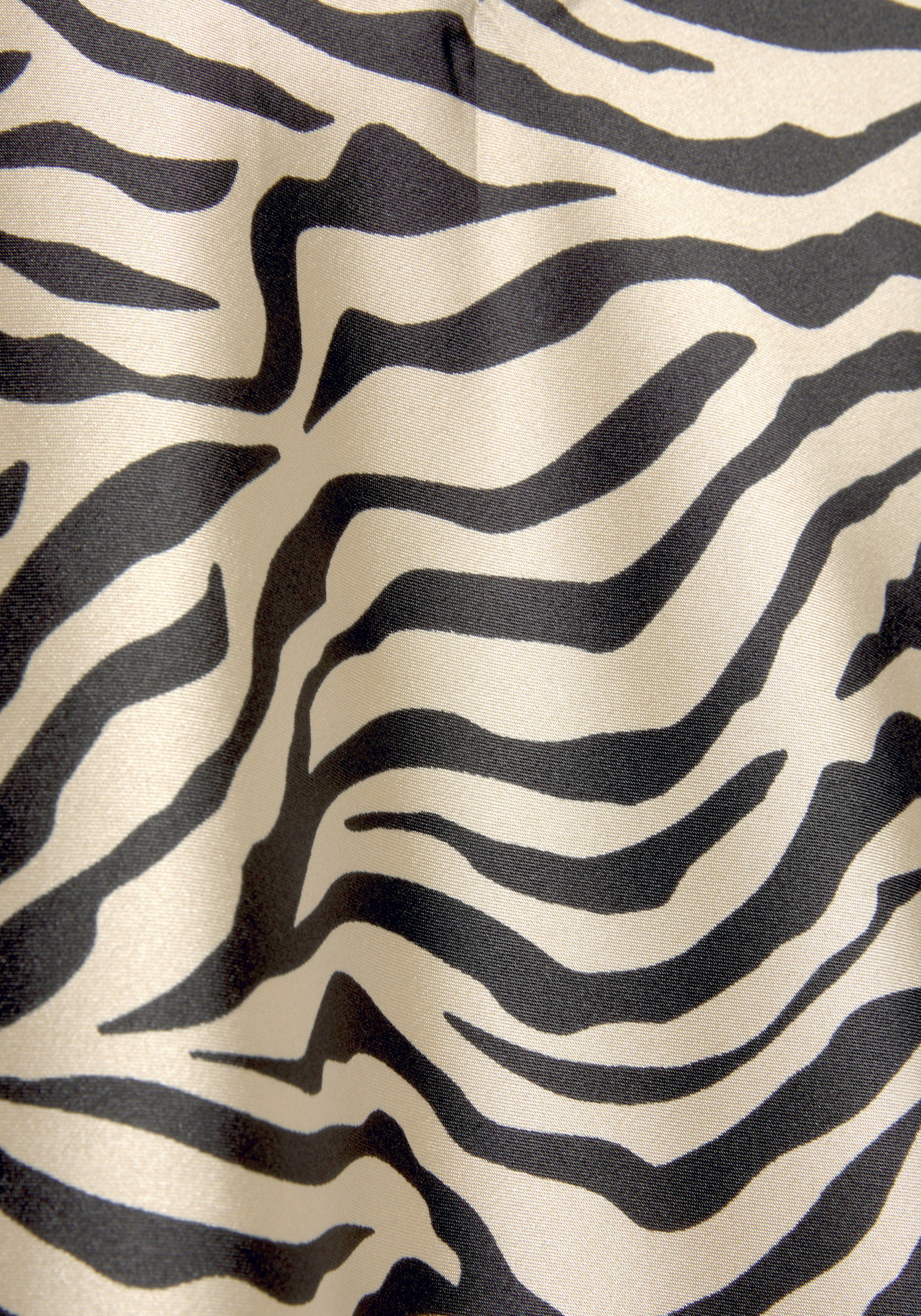 Animal-Print und Negligé Spitzeneinsätzen Buffalo zebra-print schönem mit