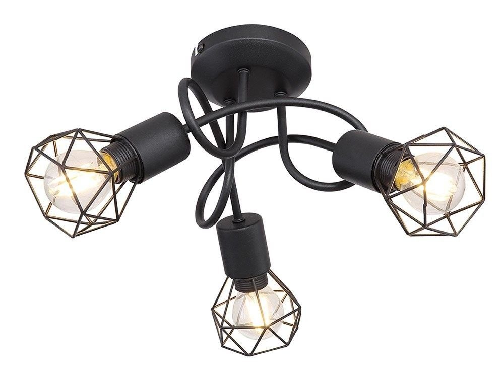 GLOBO LIGHTING Deckenleuchte GLOBO Lighting Deckenleuchte XARA I DH 36x20 cm schwarz Deckenlampe