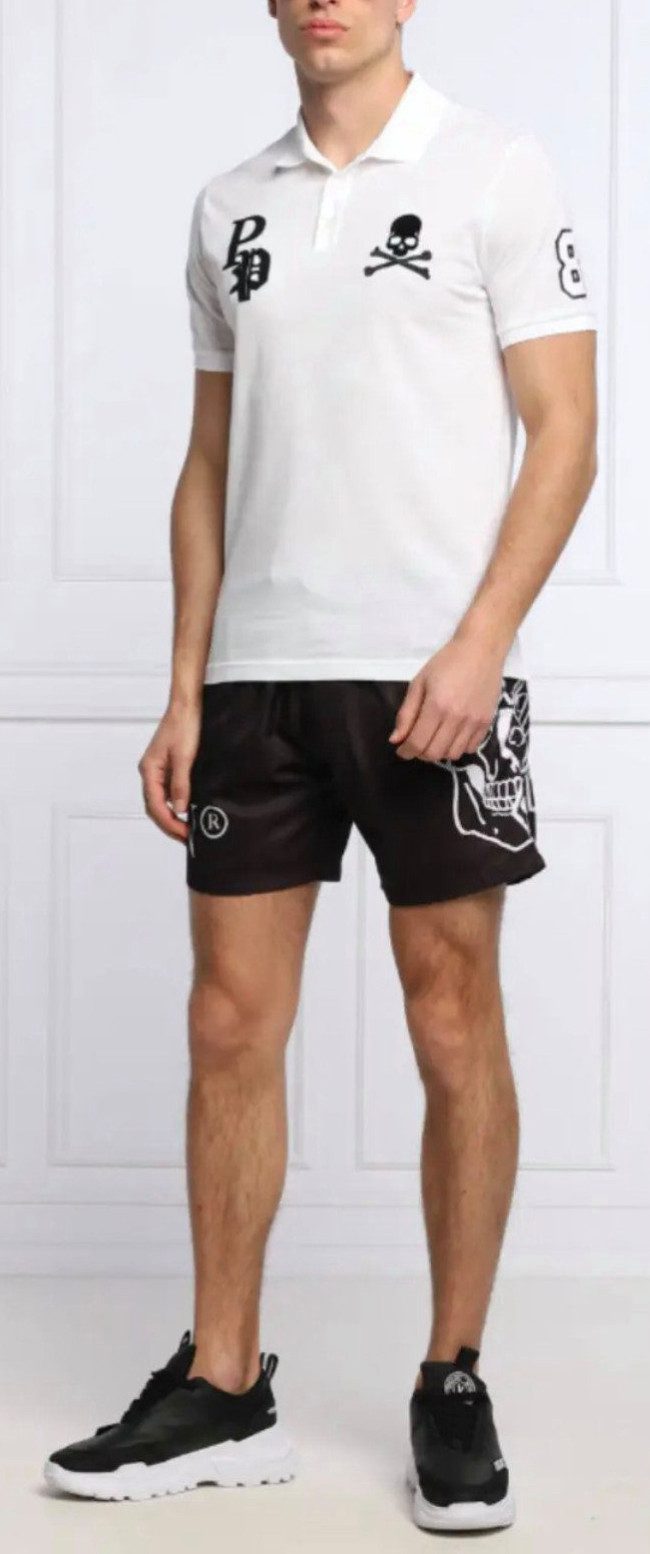 PHILIPP PLEIN Poloshirt SS Multi Skull Logo Polohemd
