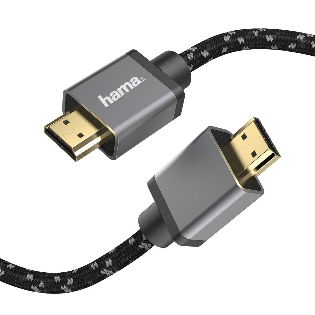 Hama (200 cm) 8K Ultra Speed High Metall HDMI™-Kabel HDMI-Kabel, Stecker-Stecker 2m HDMI™-Kabel