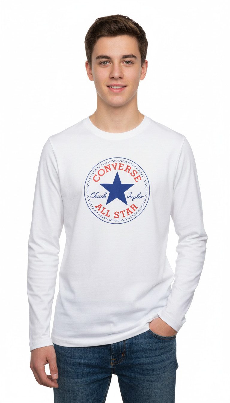 Converse Langarmshirt CNVB CHUCK PATCH LS TEE (1-tlg) für Kinder