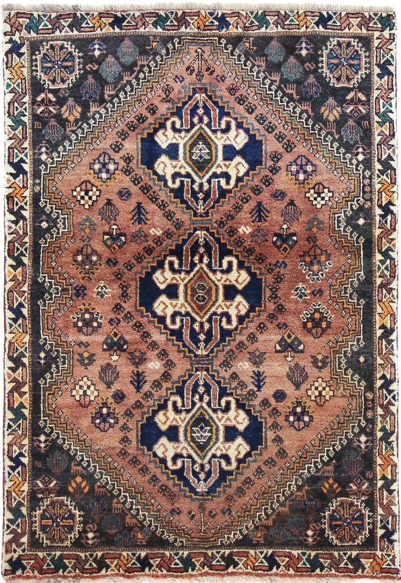Orientteppich Ghashghai 105x156 Handgeknüpfter Orientteppich / Perserteppich, Nain Trading, rechteckig, Höhe: 12 mm