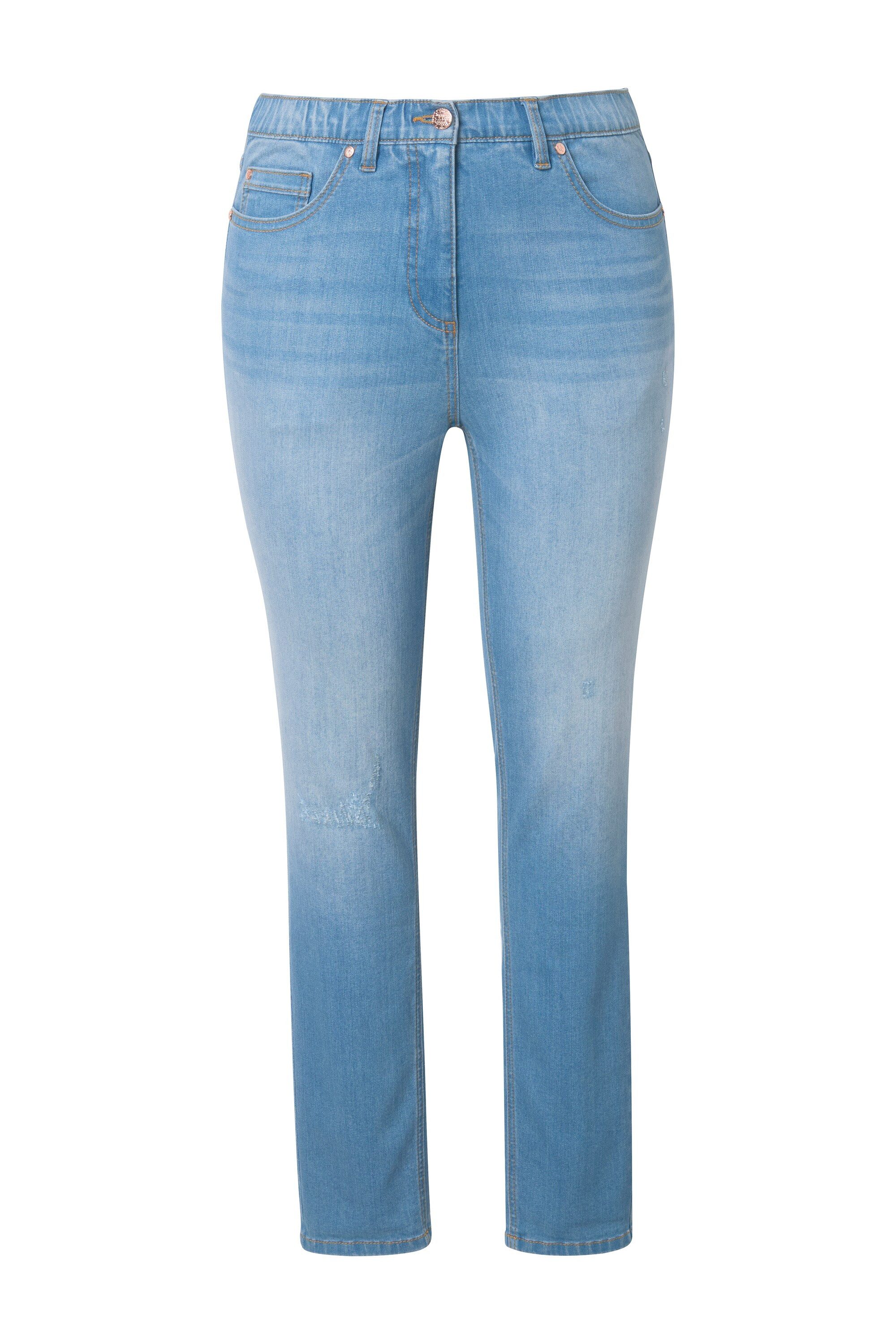 Ulla Popken Regular-fit-Jeans Jeans Sarah schmales Bein Stretchdenim recycelt
