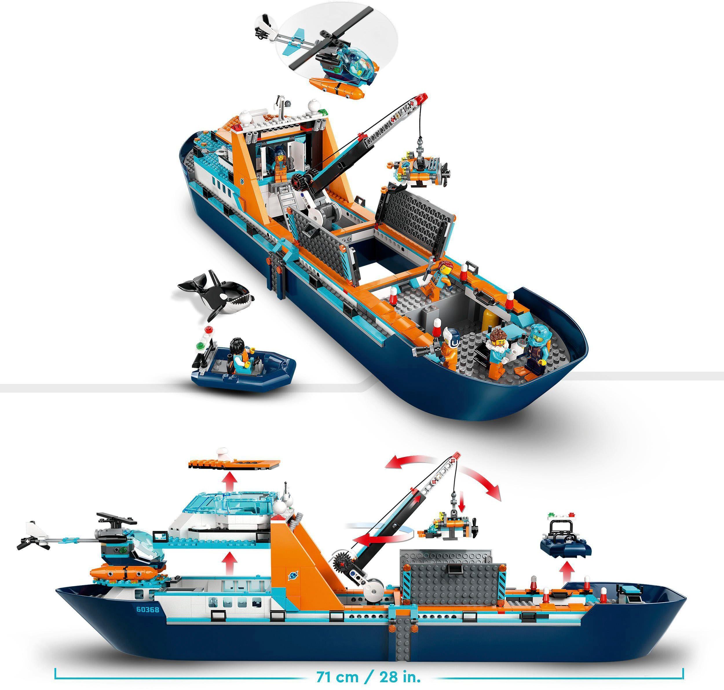 LEGO® Arktis-Forschungsschiff (60368), LEGO® City Konstruktionsspielsteine, (815 St), Made in Europe