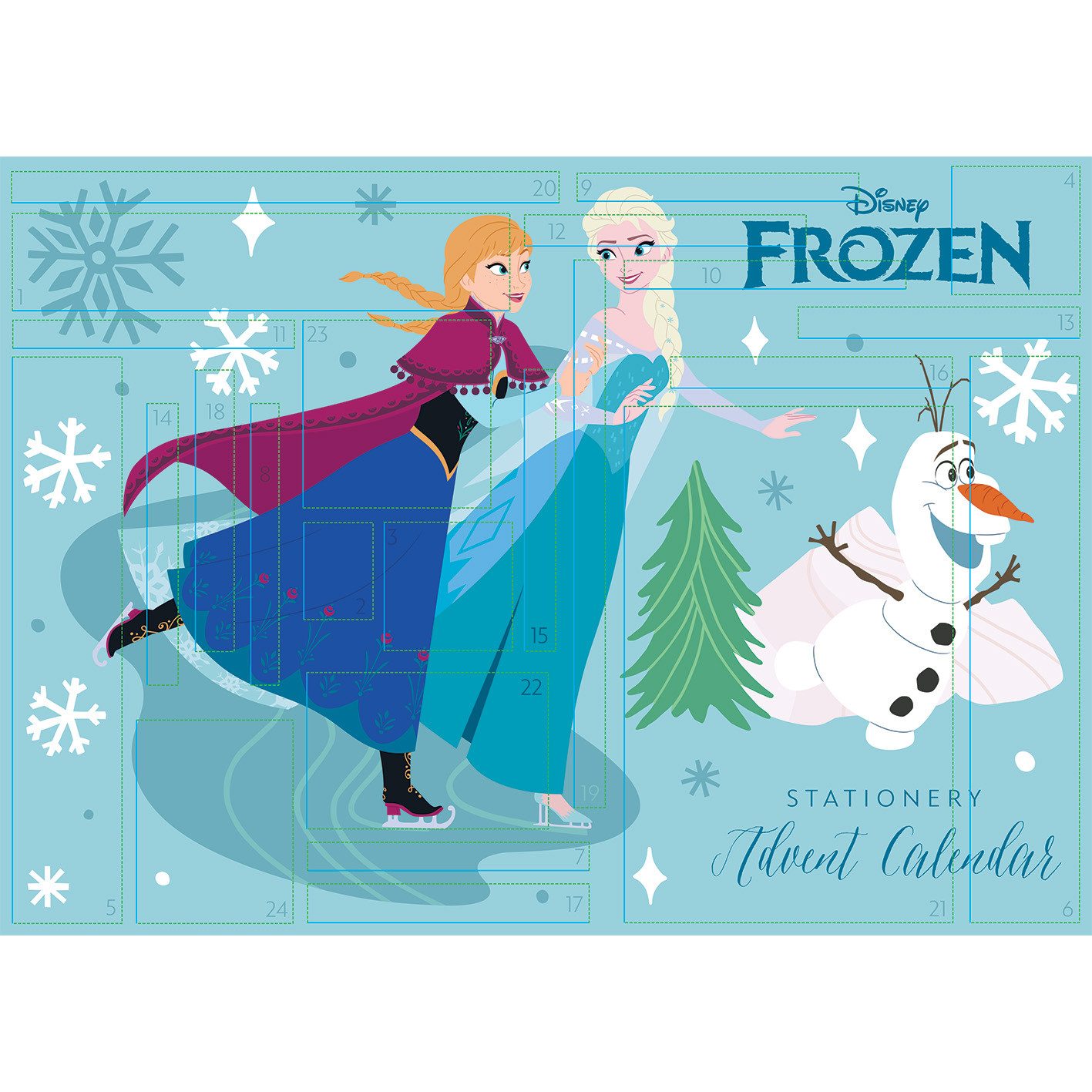 Wandkalender Adventskalender - Frozen - 24 Überraschungen