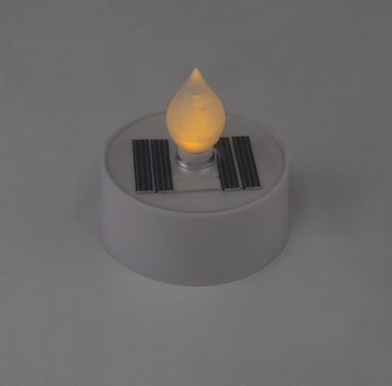 Globo LED Solarleuchte Solarleuchte Garten Solar Teelicht 3er Set Außen Feuer Effekt Fire