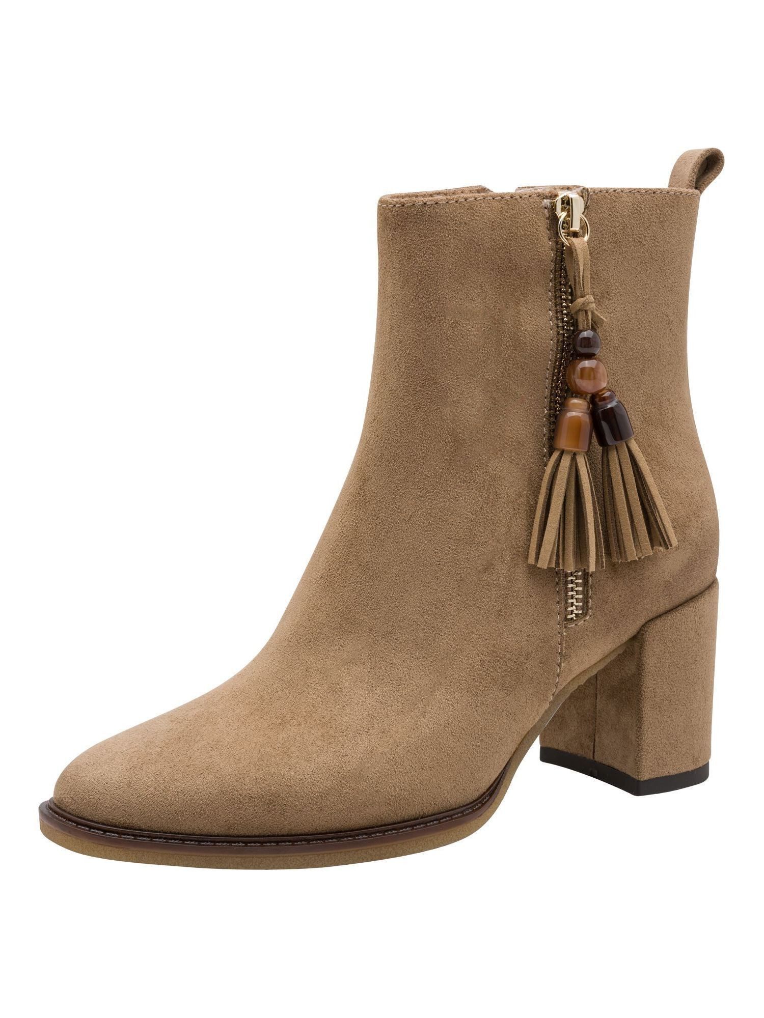 MARCO TOZZI Vegan, MT FEEL ME mit Blockabsatz Blockabsatz Stiefelette Vegan