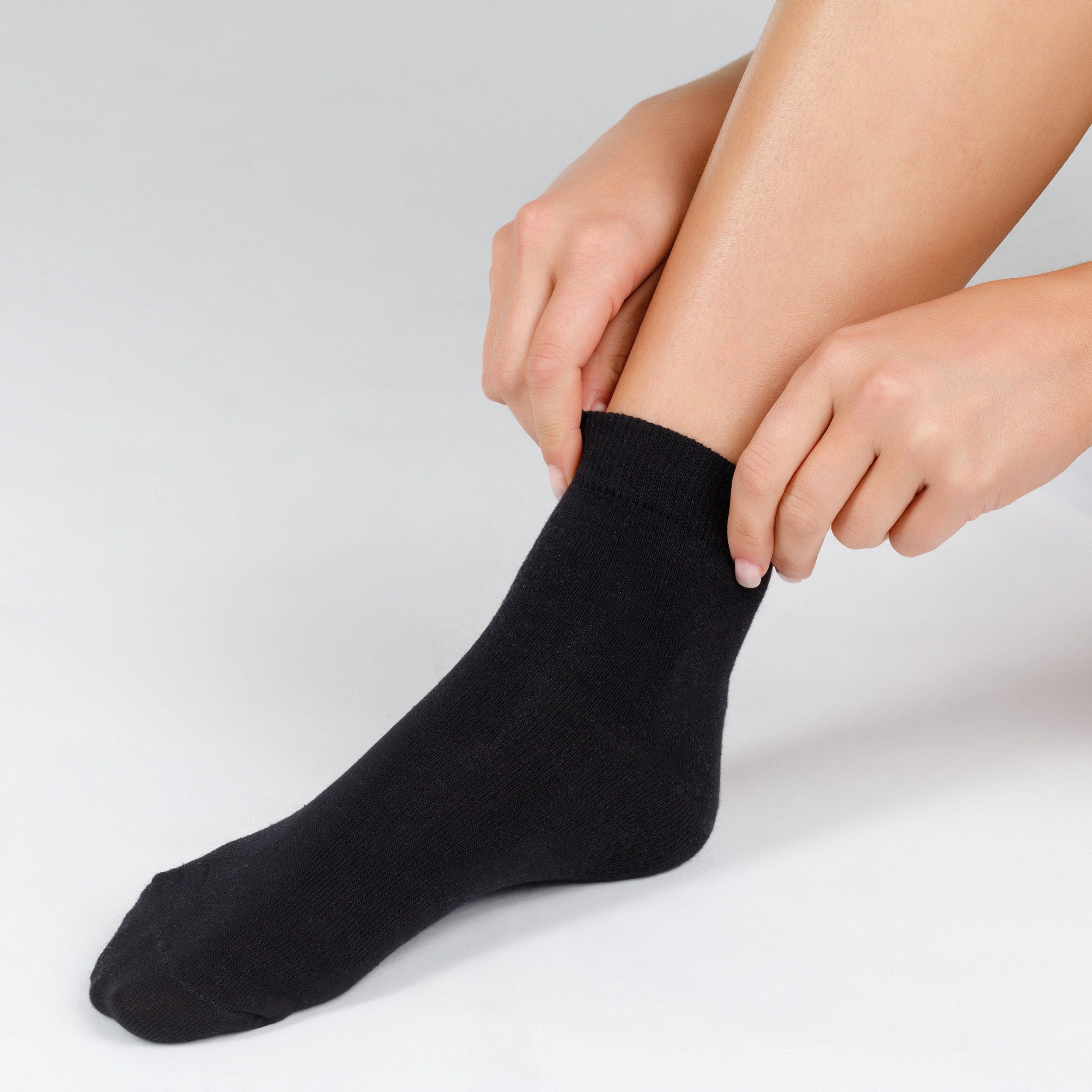 Classics weichem Komfortbund schwarz Socken (10-Paar) Camano mit