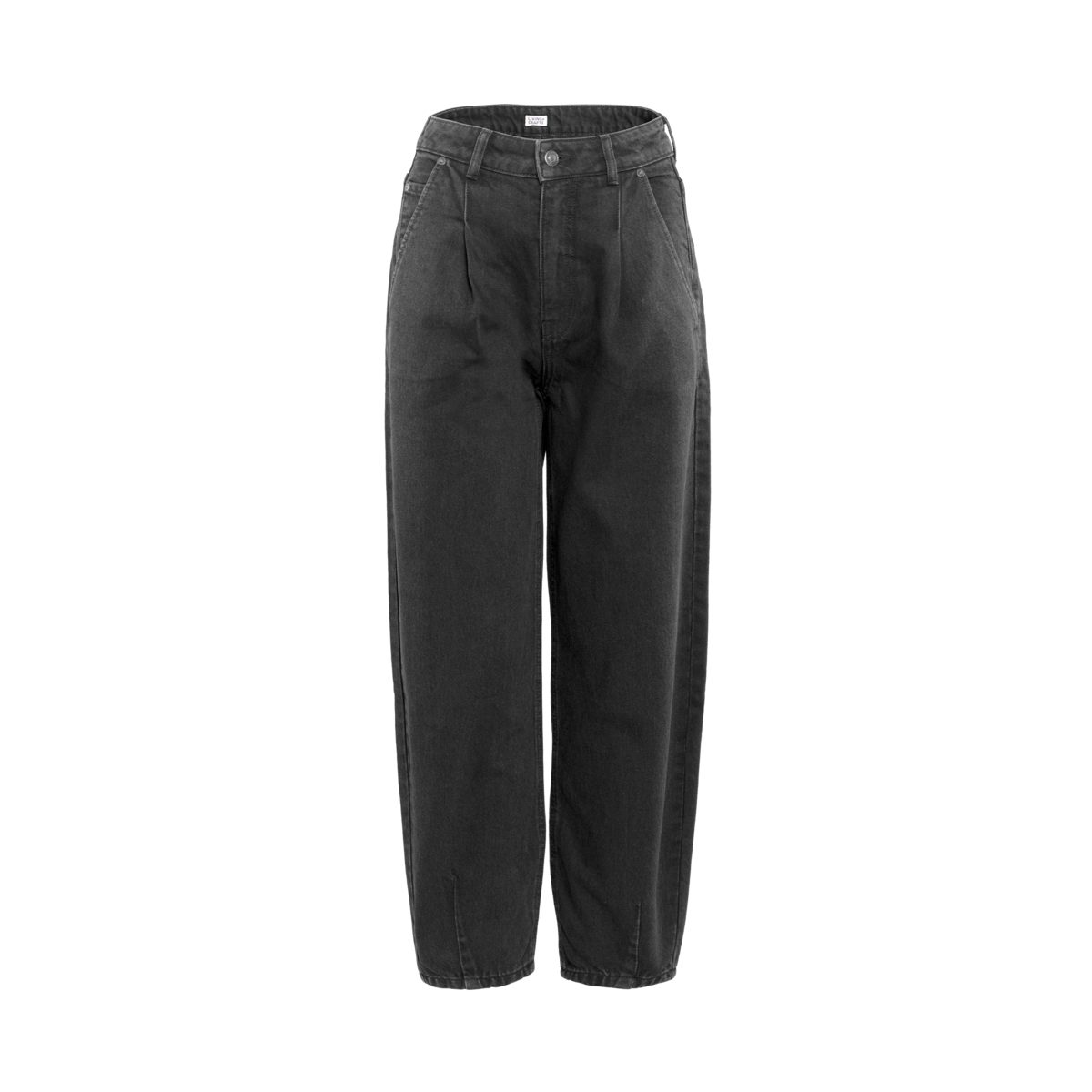 LIVING CRAFTS Black Jeans-Stoff, 5-Pocket-Hose großzügige angenehme, Passform PAULETTA Hochwertiger