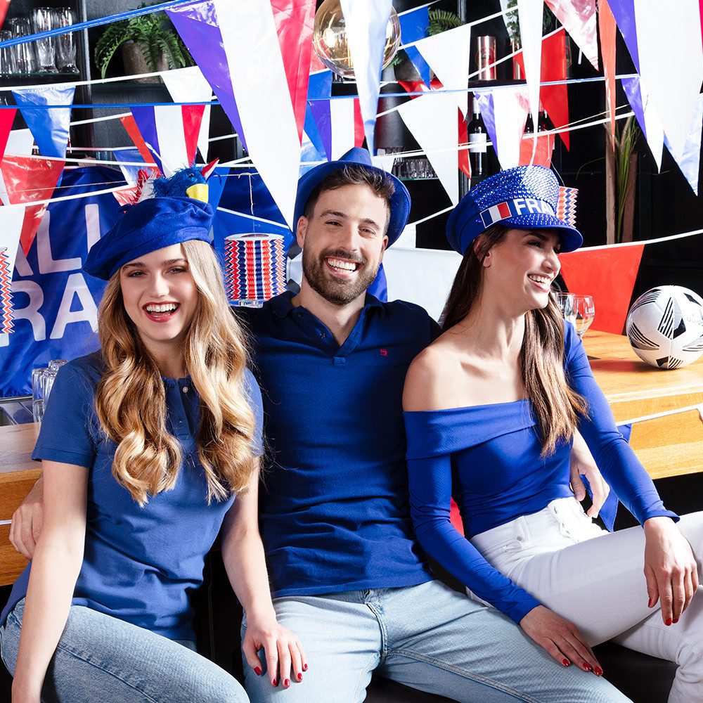 Boland Kostüm Hut Trilby 'Frankreich', Blau