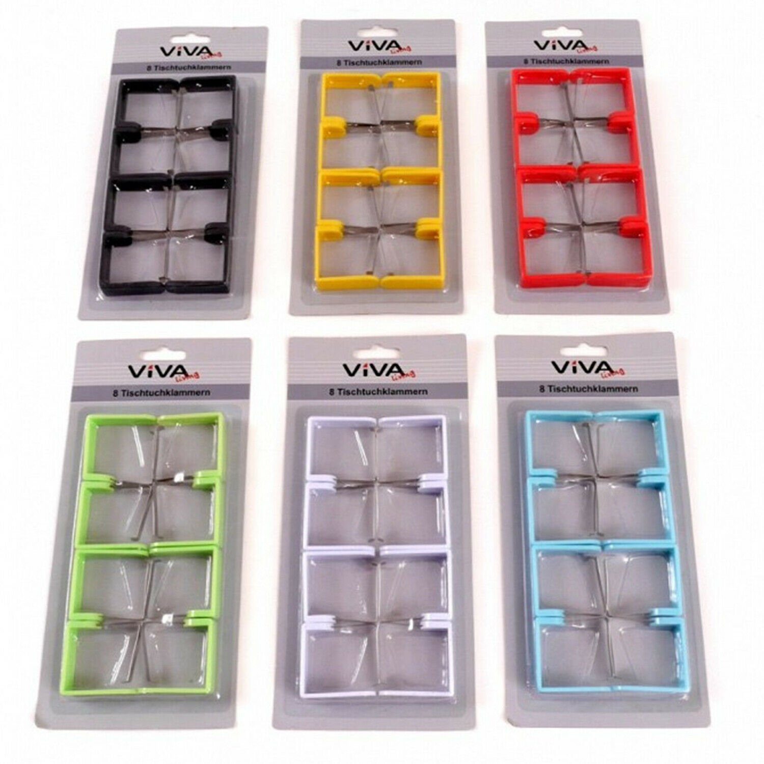 VIVA Home Tischtuchklammer 8x Tischklammern Tischtuchklammern