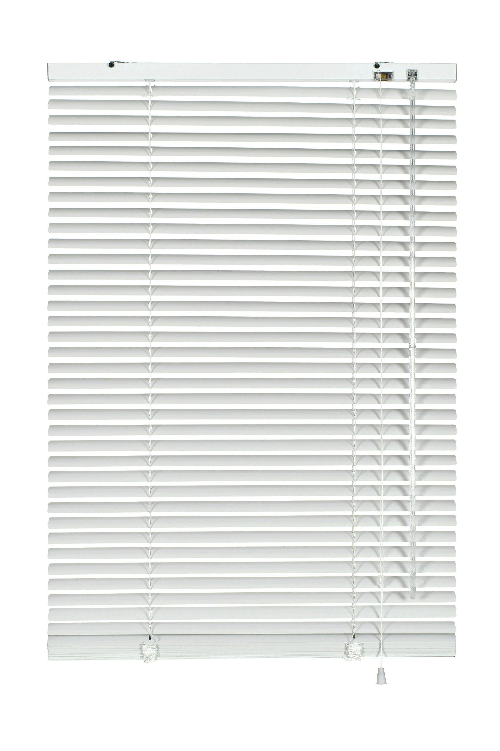 GARDINIA Jalousie Aluminium-Jalousie 25 mm, mit Bohren, freihängend, Jalousiebänder farblich passend