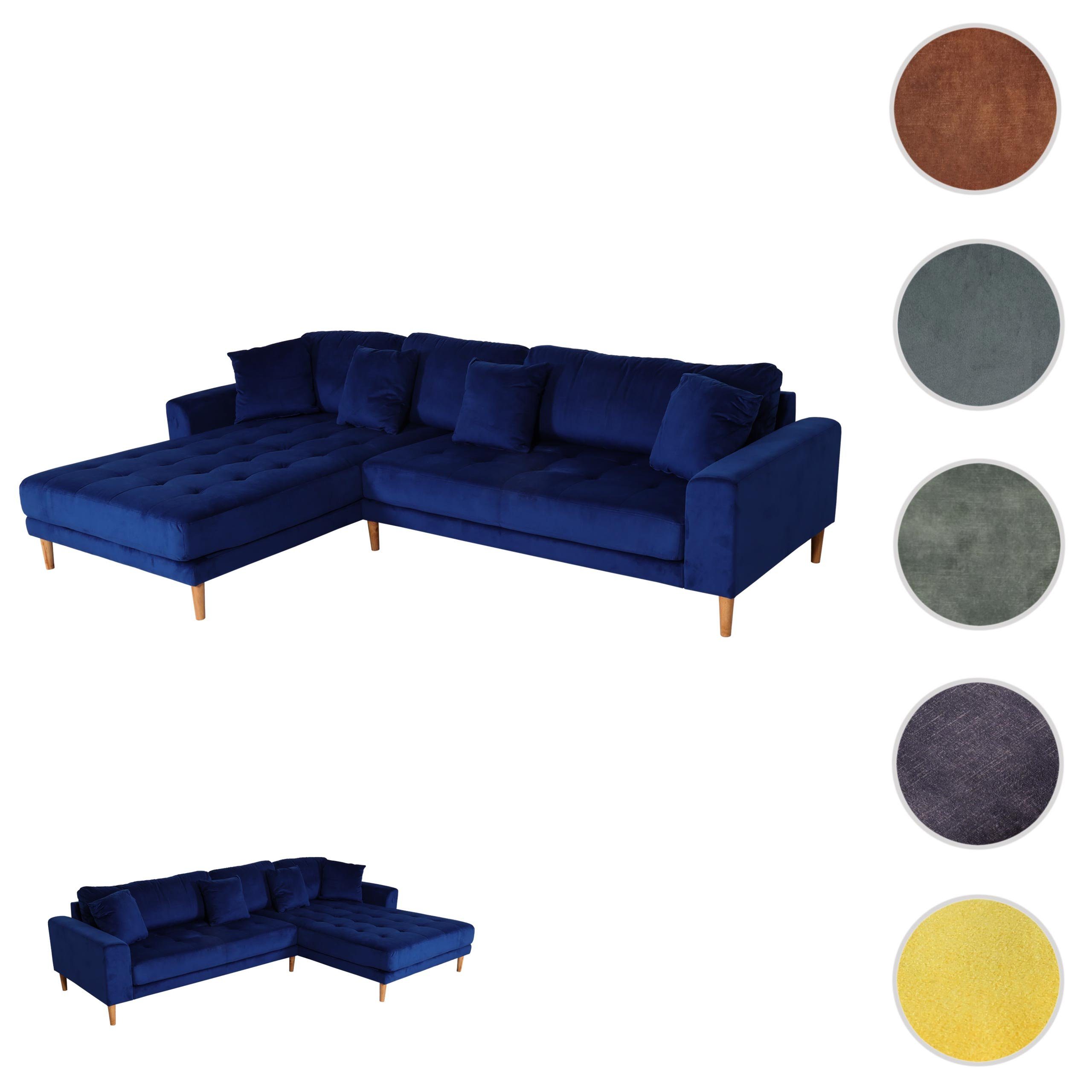 blau blau 1 Lounge-Stil, Sitzpolsterung, | Liegefläche Teile, MCW Moderner Ecksofa Extradicke MCW-J54, Breite