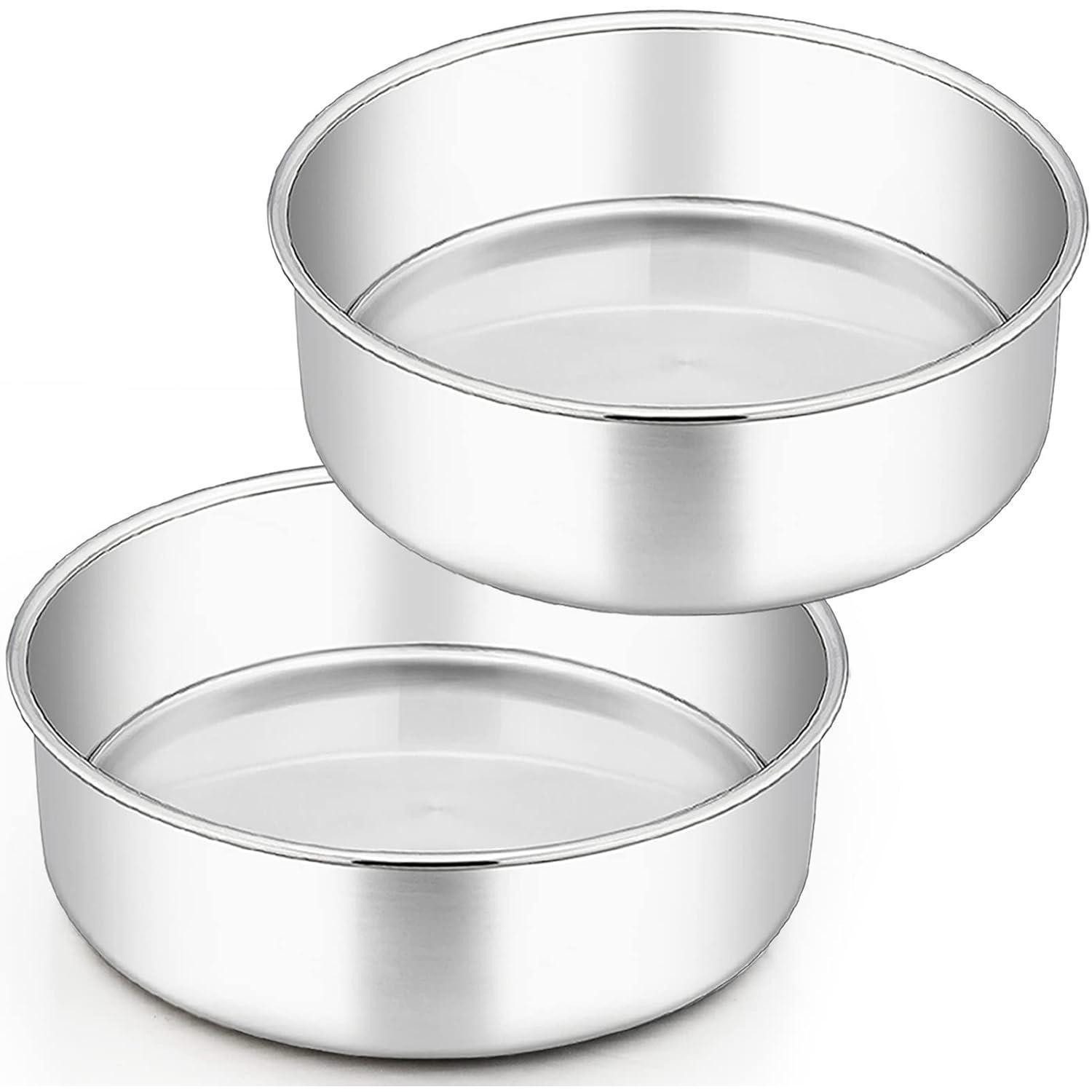 LuxusKollektion Backform Backform rund Edelstahl 2er rostfrei spülmaschinenfest 24cm