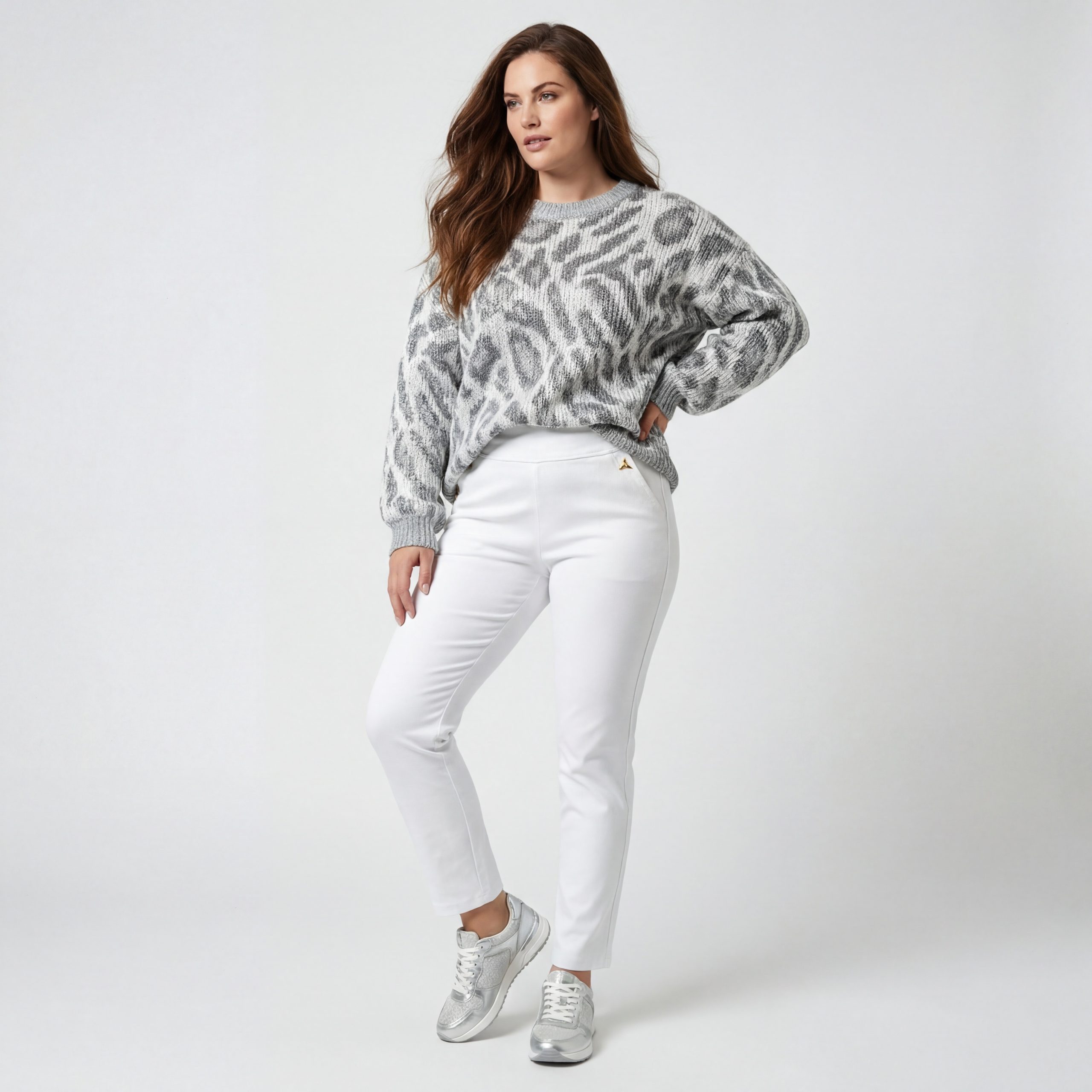 Aurela Damenmode Schlupfhose Damen Leggings Schlupfhose mit Komfort Bund Hi günstig online kaufen